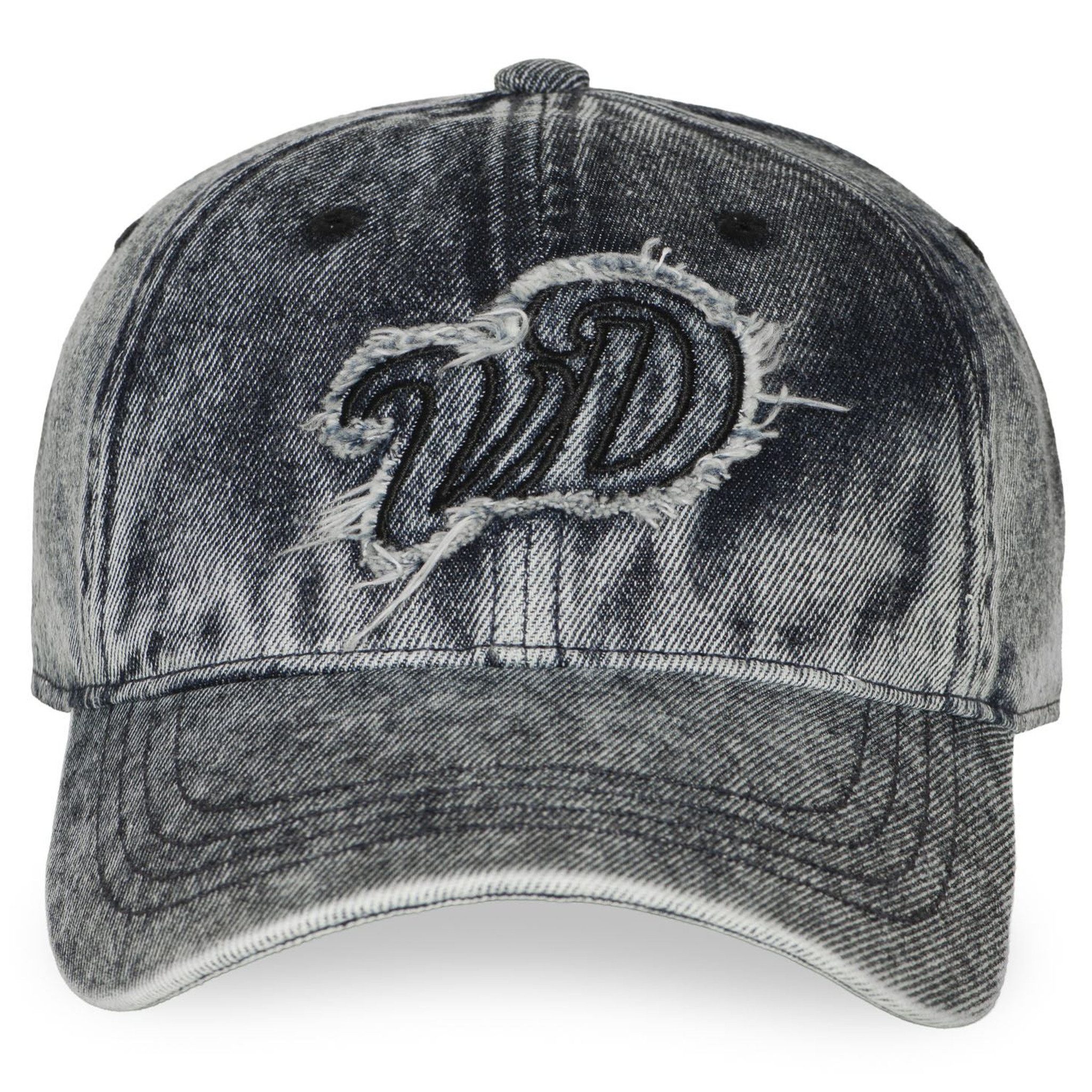 Von Dutch Baseball Cap Von Dutch Originals Dad Cap - DENIM VD PATCHES Fringe (Basecap, Basecap, Dad Cap) Used-Look