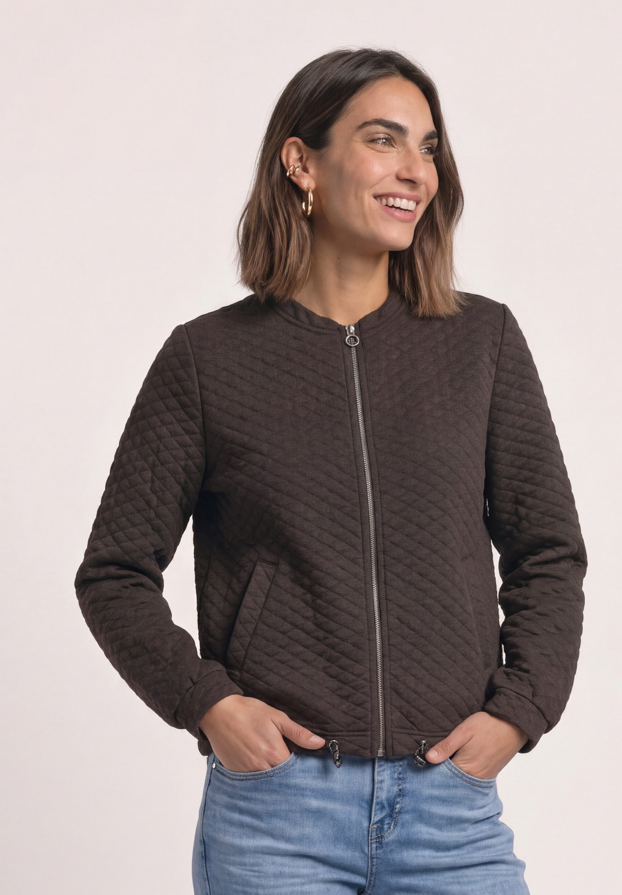STREET ONE Cardigan mit Rundhalsausschnitt