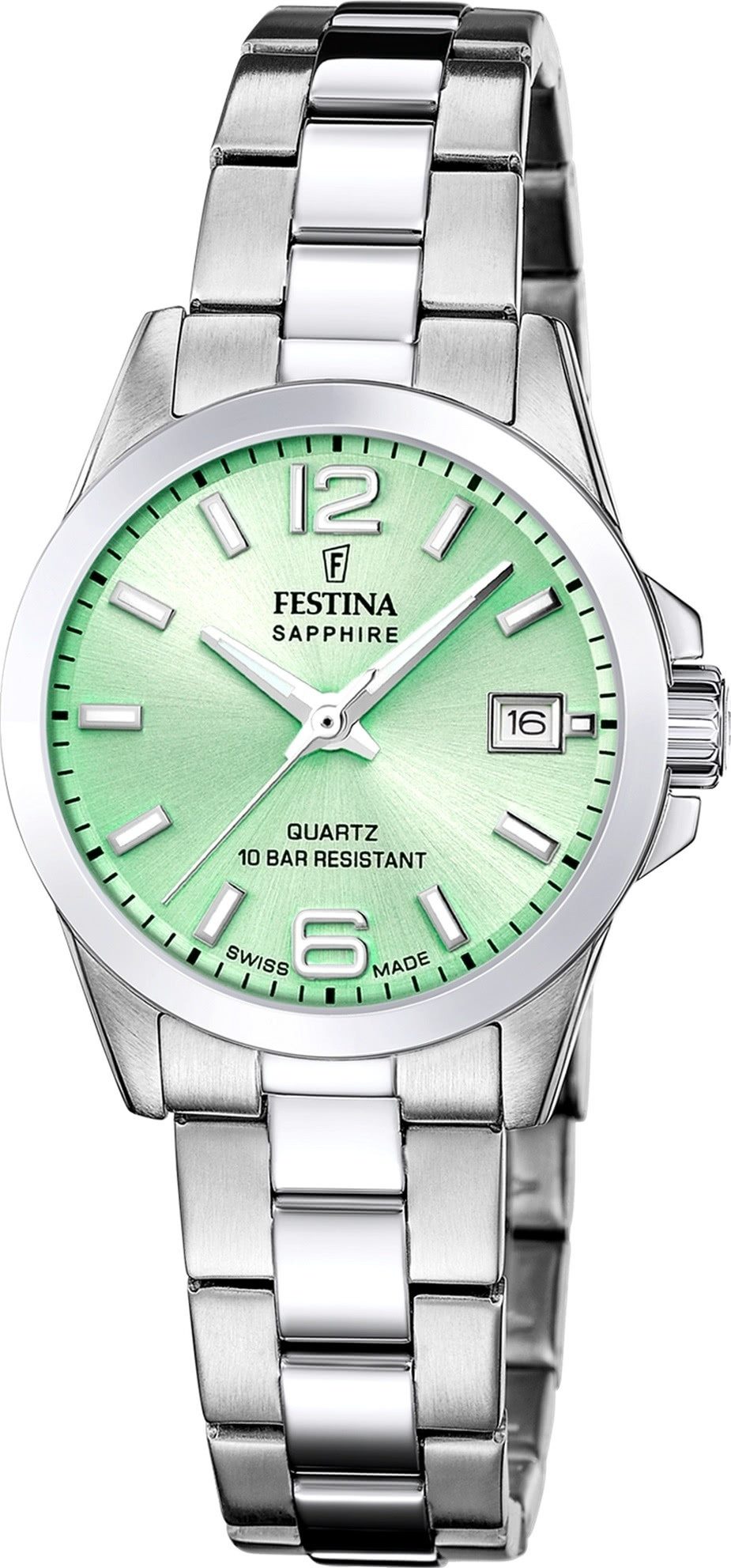 Quarzuhr Festina Damenuhr Swiss Made Armbanduhr