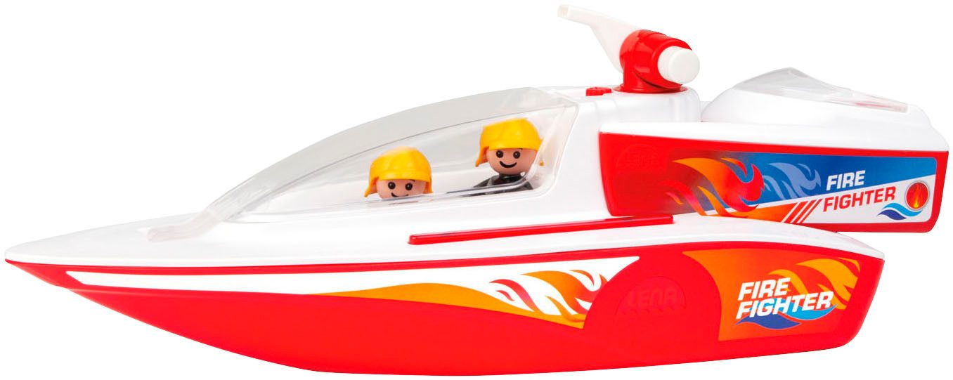 Lena® Spielzeug-Boot Boazz Bundle Feuerwehrboot, inkl. 2 Spielfiguren; Made in Europe