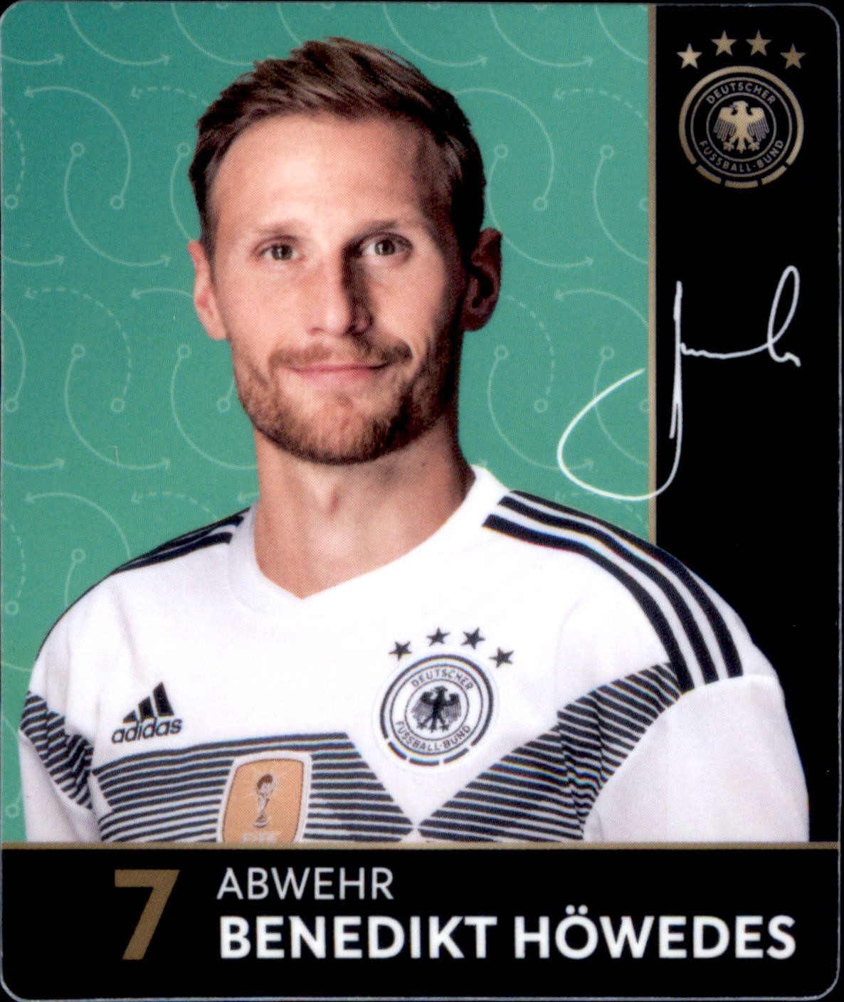 REWE Sammelkarte 7 - Benedikt Höwedes - REWE WM18 Sammelkarte