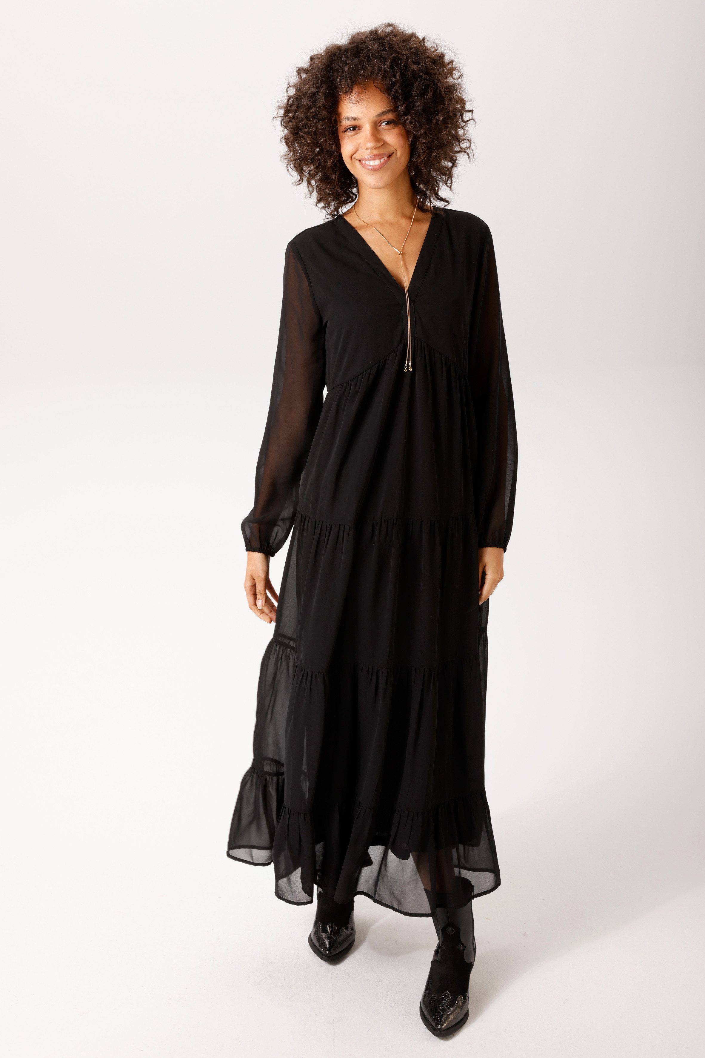 Aniston CASUAL Maxikleid in trendiger Farbpalette - NEUE KOLLEKTION
