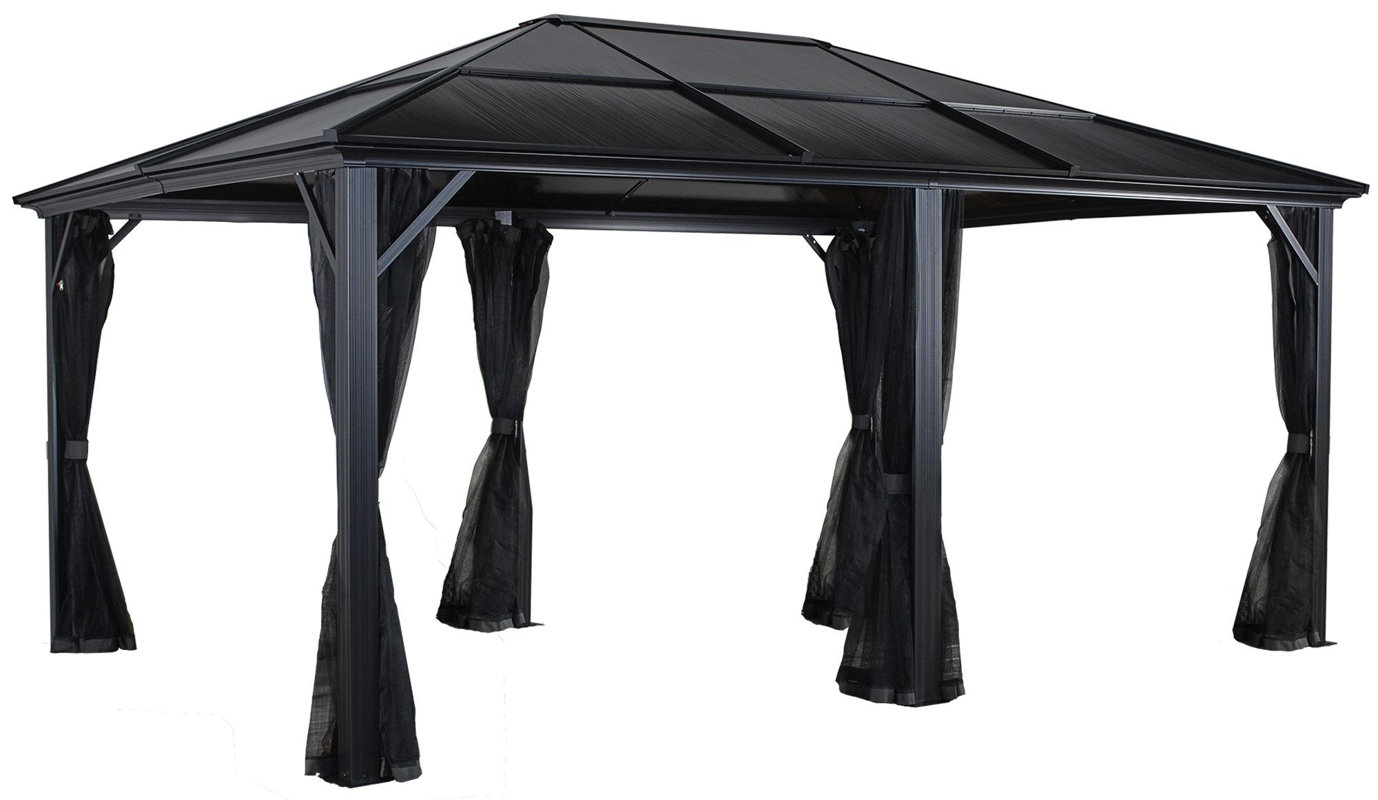 Sojag Pavillon Gazebo Meridien, (Set), BxT: 365x485 cm, mit Moskitonetzen