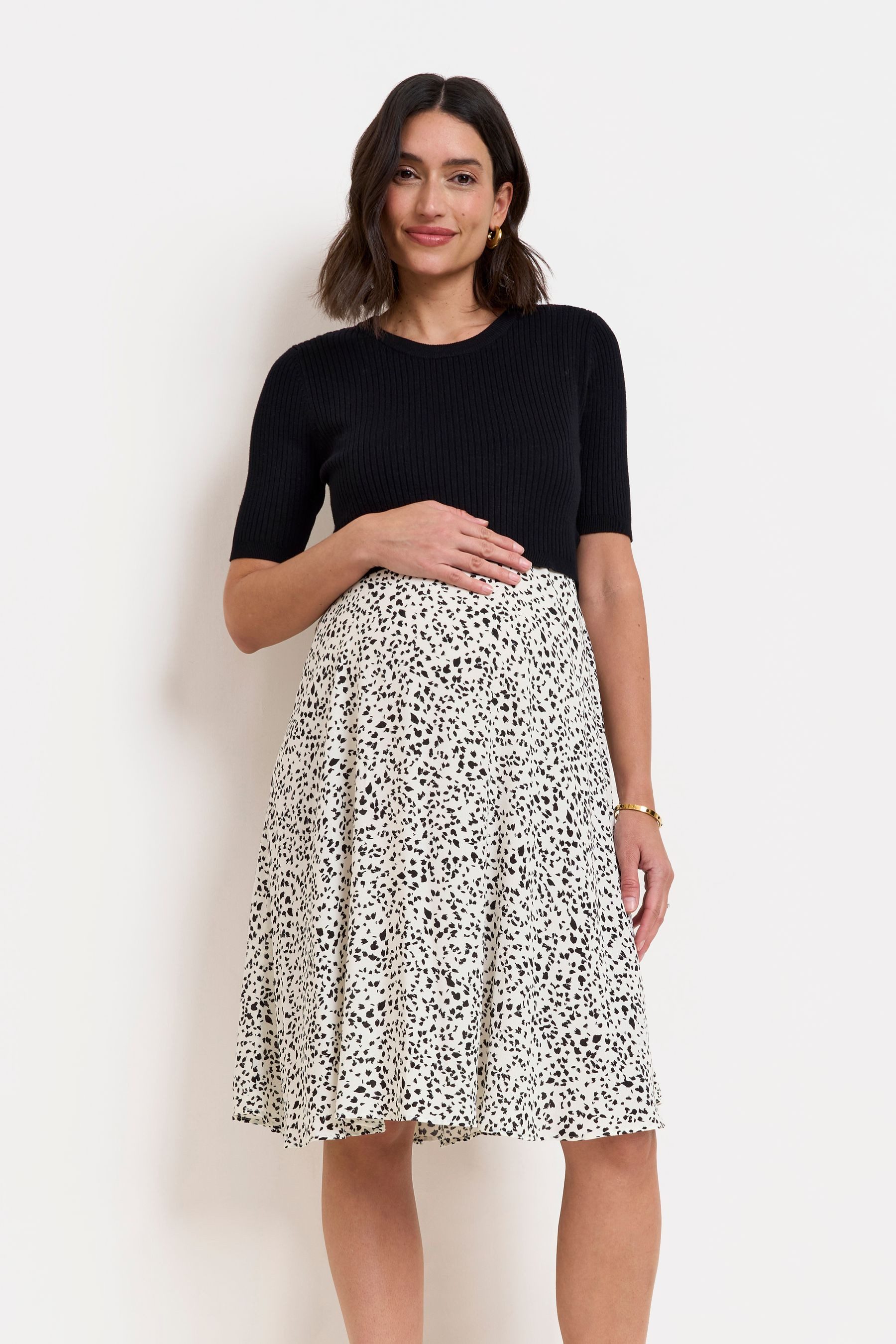 Seraphine Umstandskleid Seraphine Kleid mit Stricktop, Umstandsmode (1-tlg)