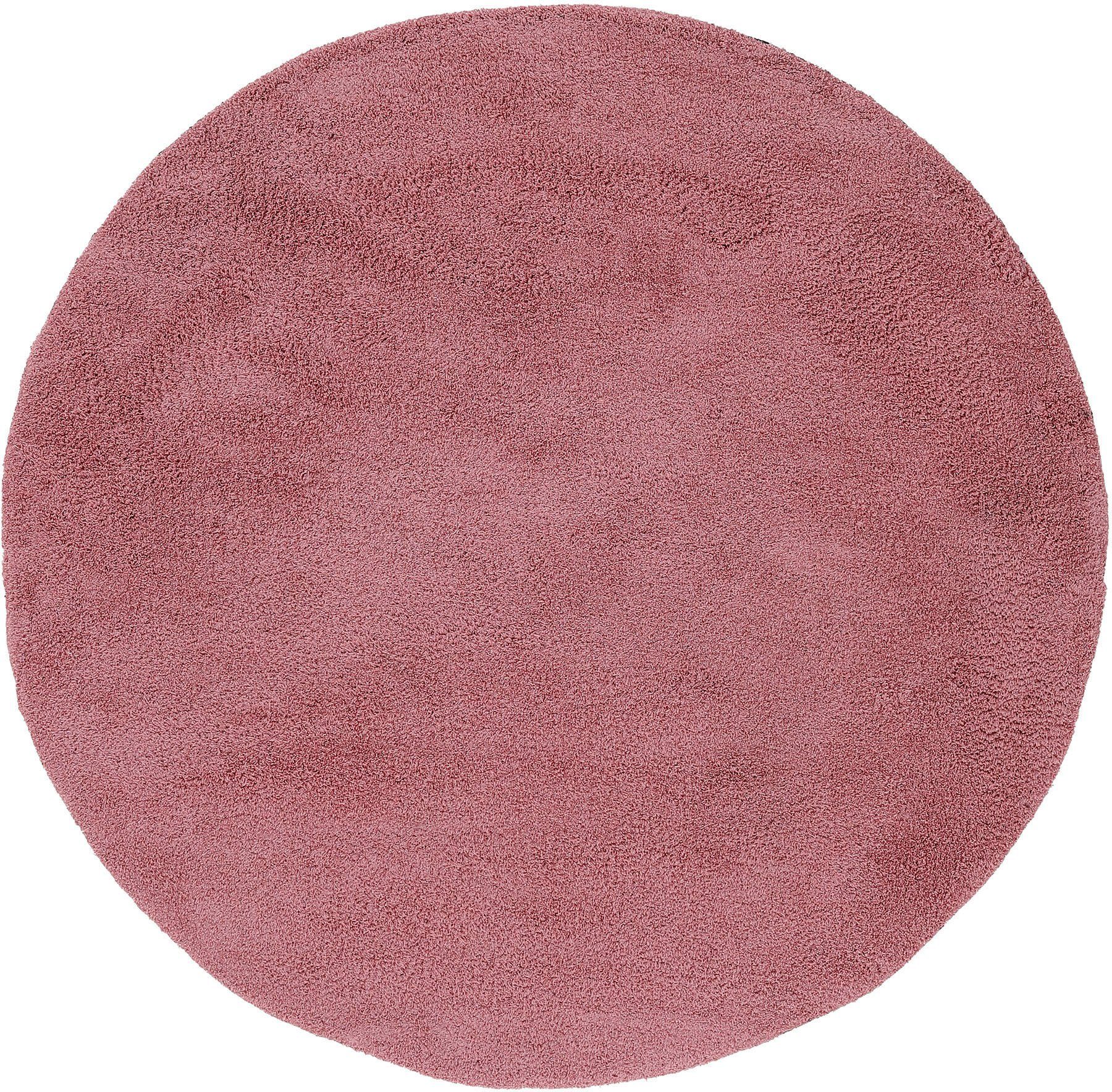 carpetfine Teppich "Silky" rund 20 mm Höhe Shaggy, Langflor, uni, besonders günstig online kaufen