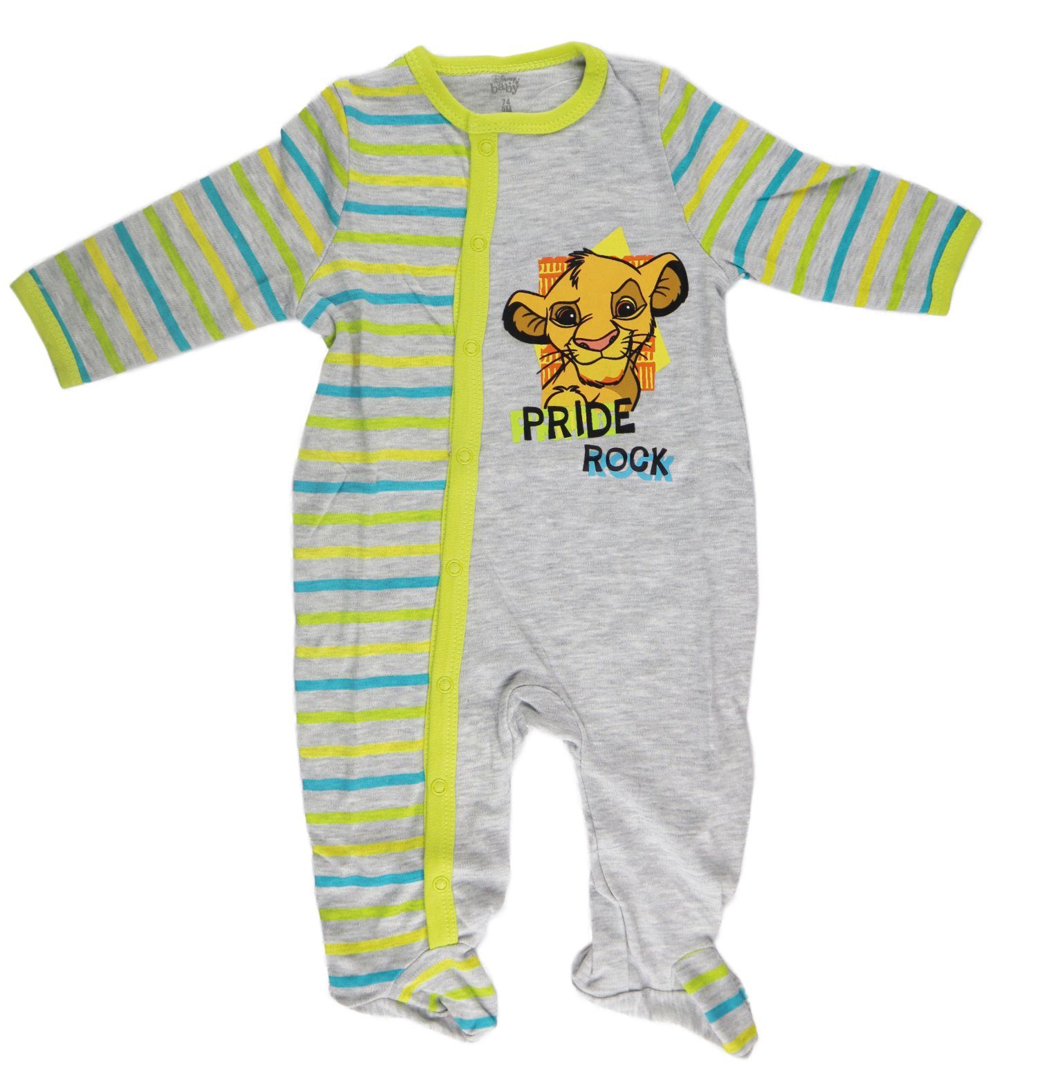 Disney The Lion King Strampler Disney König der Löwen Simba Baby Einteiler Gr. 62 bis 92