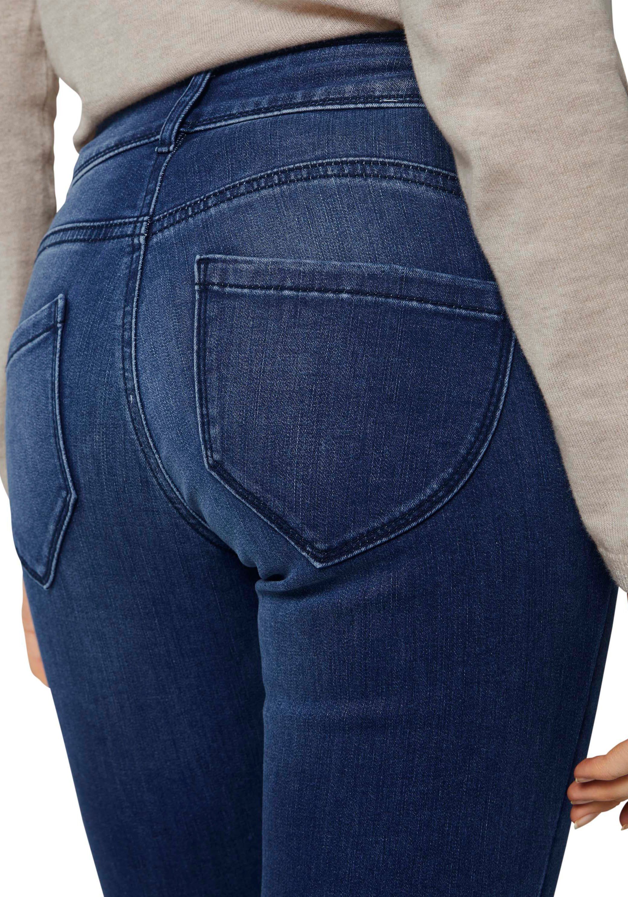 Skinny-fit-Jeans Alexa TOM dark-stone-wash Doppelknopf-Verschluss mit Skinny TAILOR
