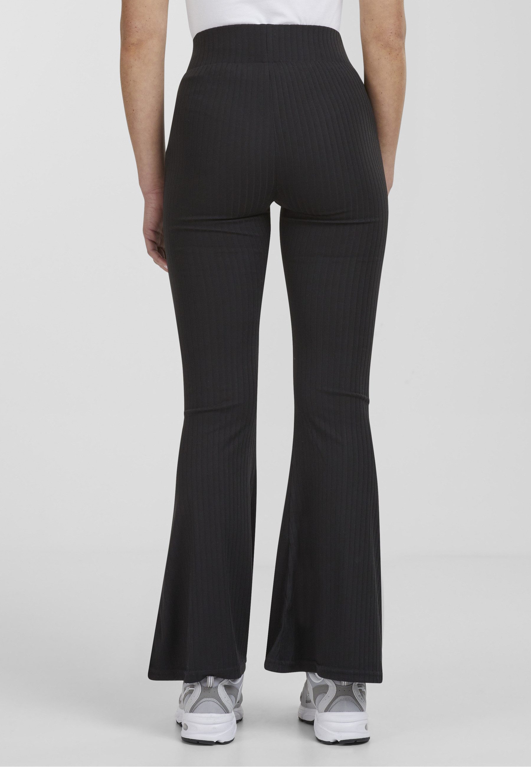 URBAN CLASSICS Leggings Urban Classics Damen Ladies High Waist Rib Flared Leggings (1-tlg)