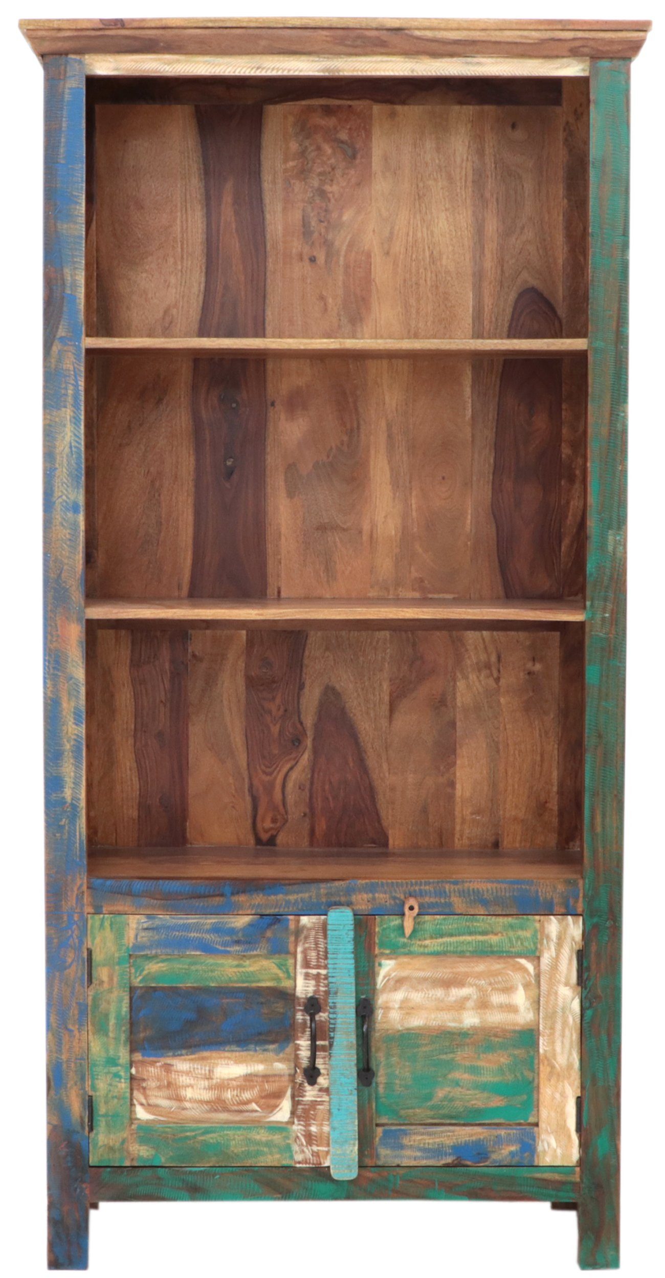 Indischesmoebelhausde Bücherregal Bücherregal Retro 90x180x35 aus günstig online kaufen