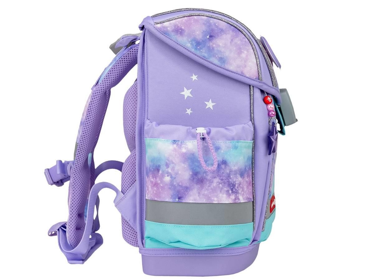 Belmil Schulranzen "Classy Plus" 2025 mit Magnetverschluss, 4tlg. Set ab 1. Klasse, Grundschule, für Mädchen