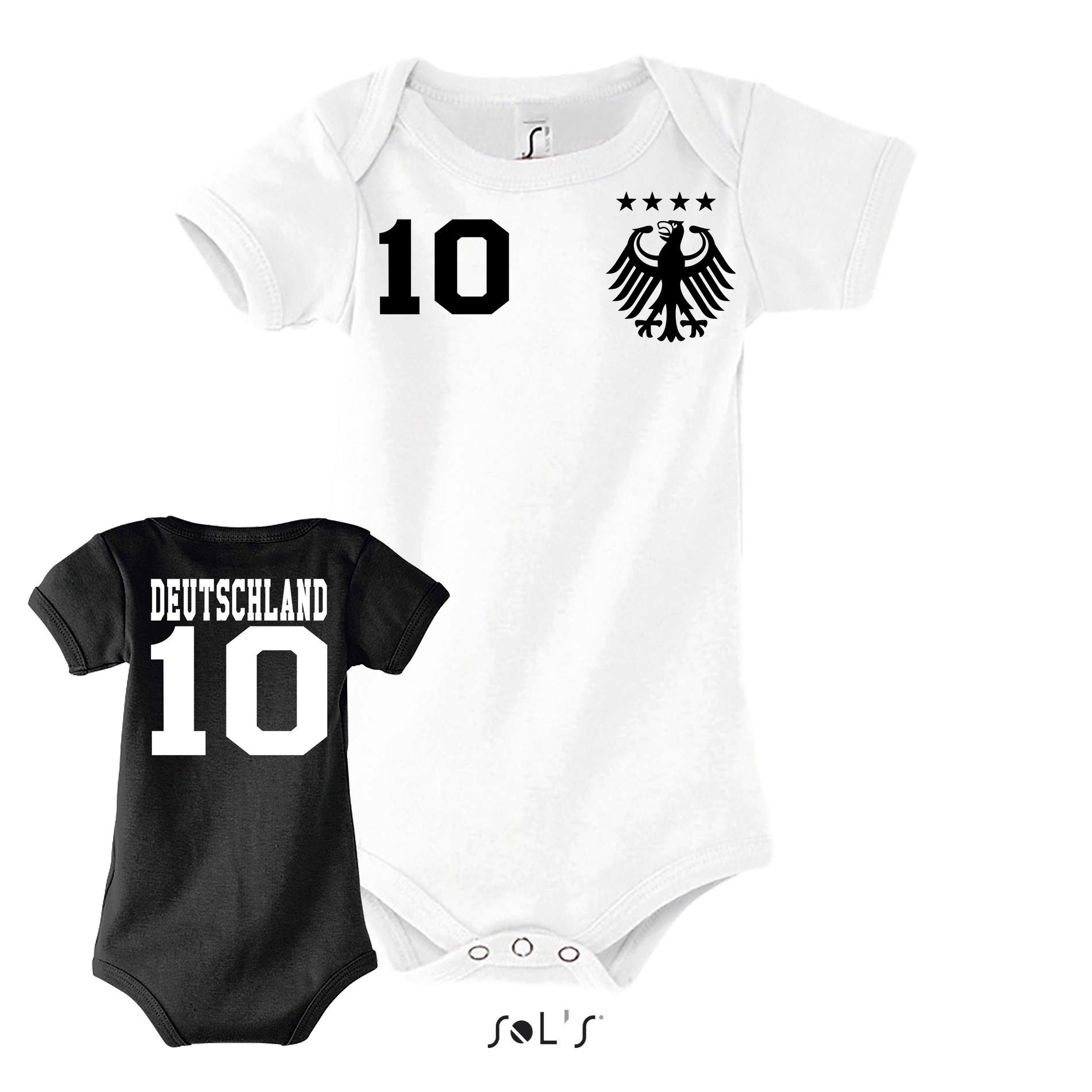 Strampler Deutschland Germany Kinder Baby Sport Trikot Body Fussball Meister EM