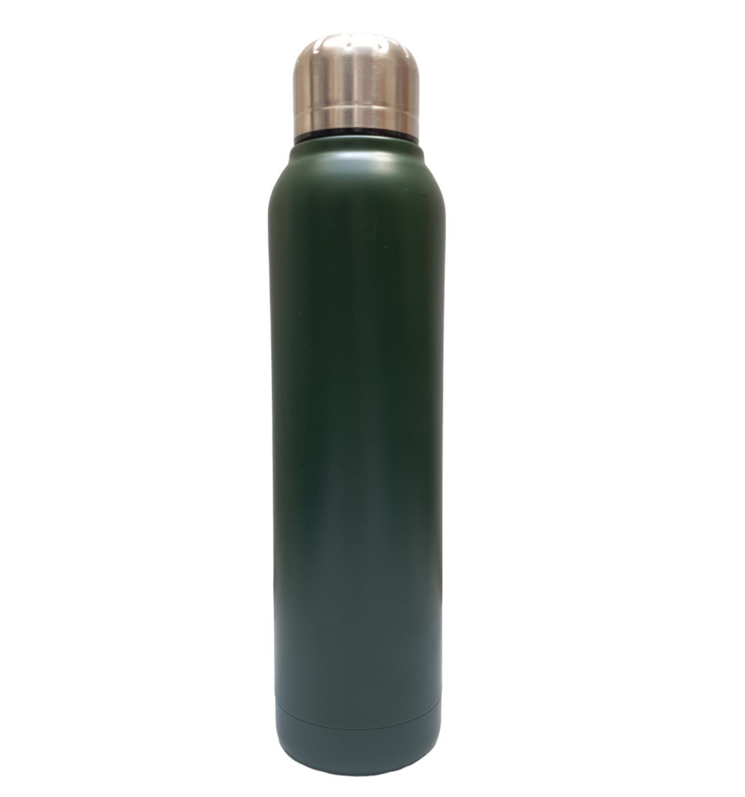 Sportflasche kalte Getränke 500 Edelstahl Isolierflasche Spectrum ml Isolierflasche dunkelgrün