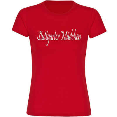 multifanshop T-Shirt Damen Stuttgart - Stuttgarter Mädchen - Frauen