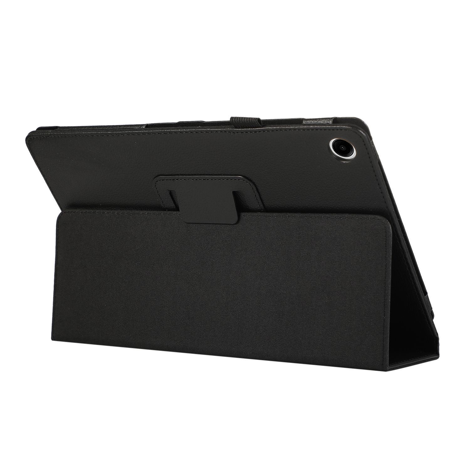 Wigento Tablet-Hülle Für Samsung Galaxy Tab A9 Plus Kunst-Leder Hülle Tablet Tasche Schwarz