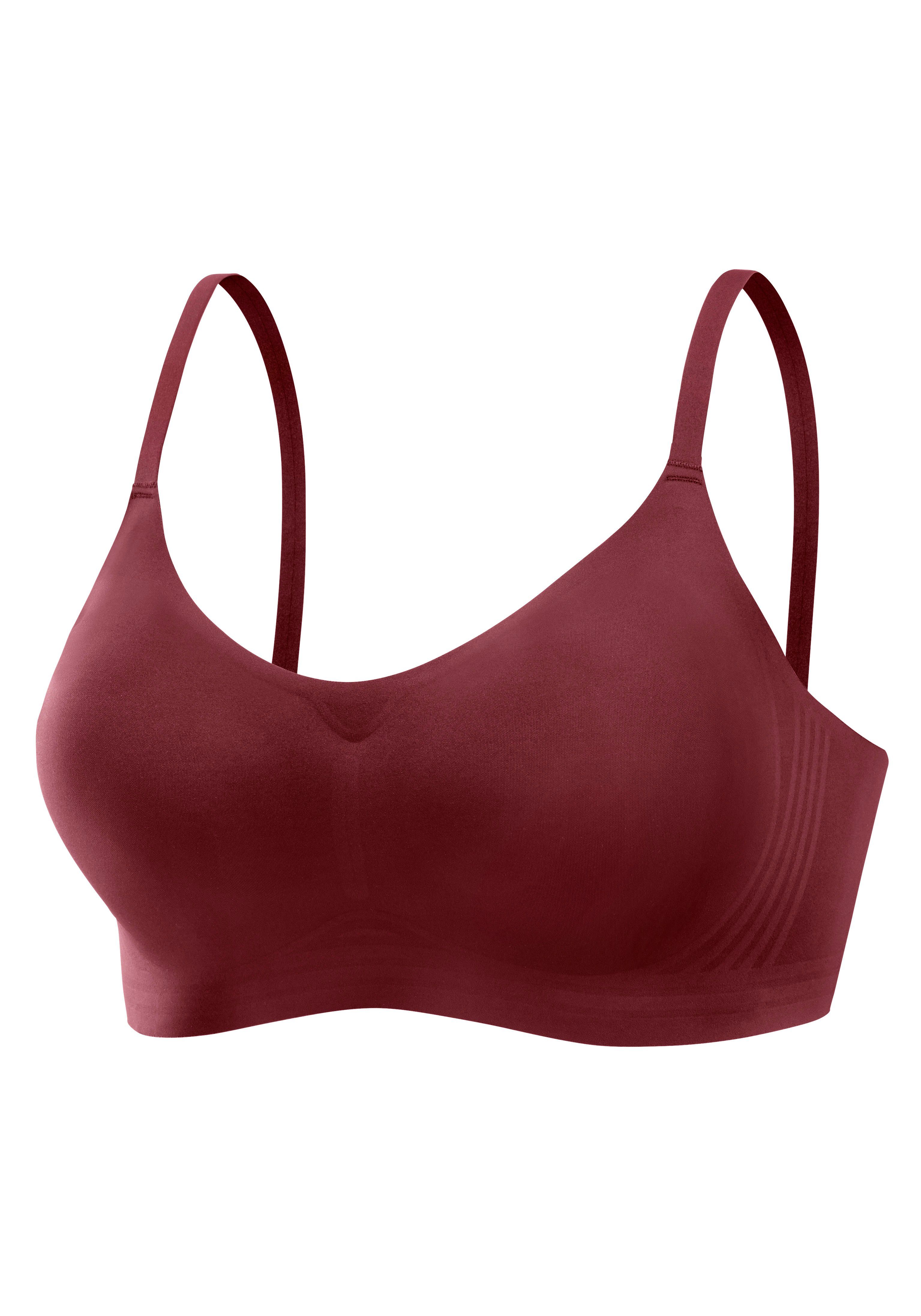 Nuance Bralette-BH SEAMLESS ohne Bügel, mit herausnehmbarem Push-up-Kissen, Basic Dessous