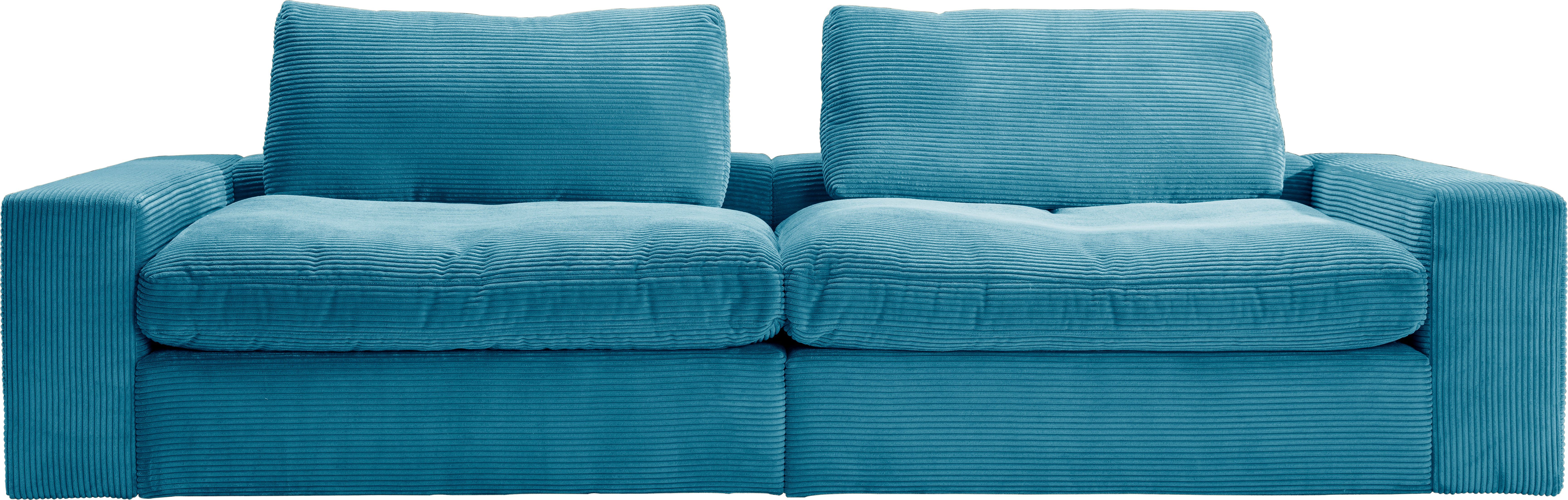 Big-Sofa Cord, mit Sitz und in Sandy, Rückenkissen losen alina