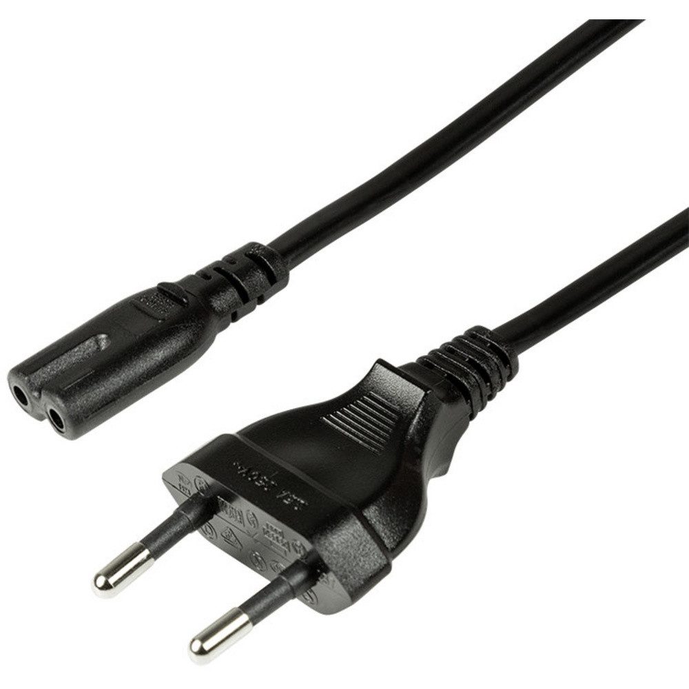 LogiLink LogiLink Strom Anschlusskabel [1x Euro-Stecker - 1x Kleingeräte-Buchse Stromkabel, (300.00 cm)