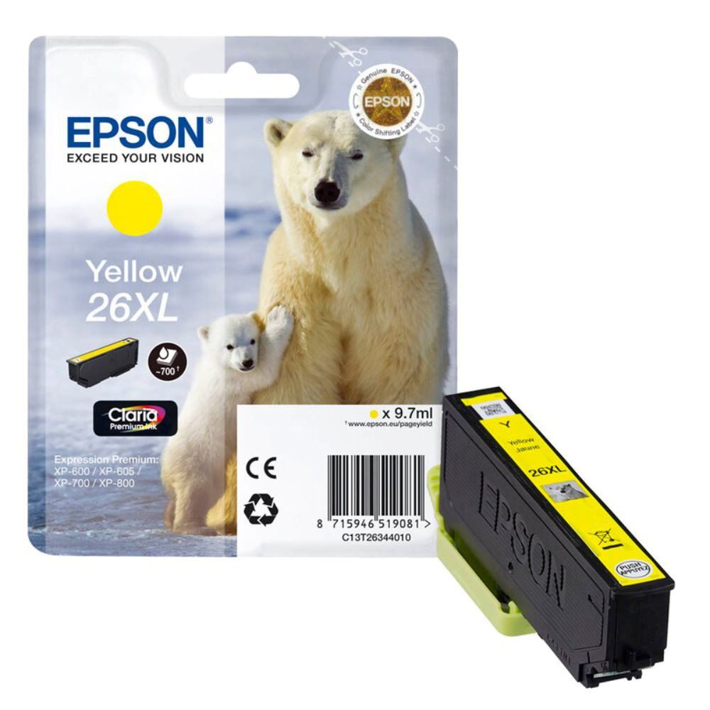 Epson 26XL / C13T26344010 Tinte yellow (1-tlg) Nachfülltinte (x)