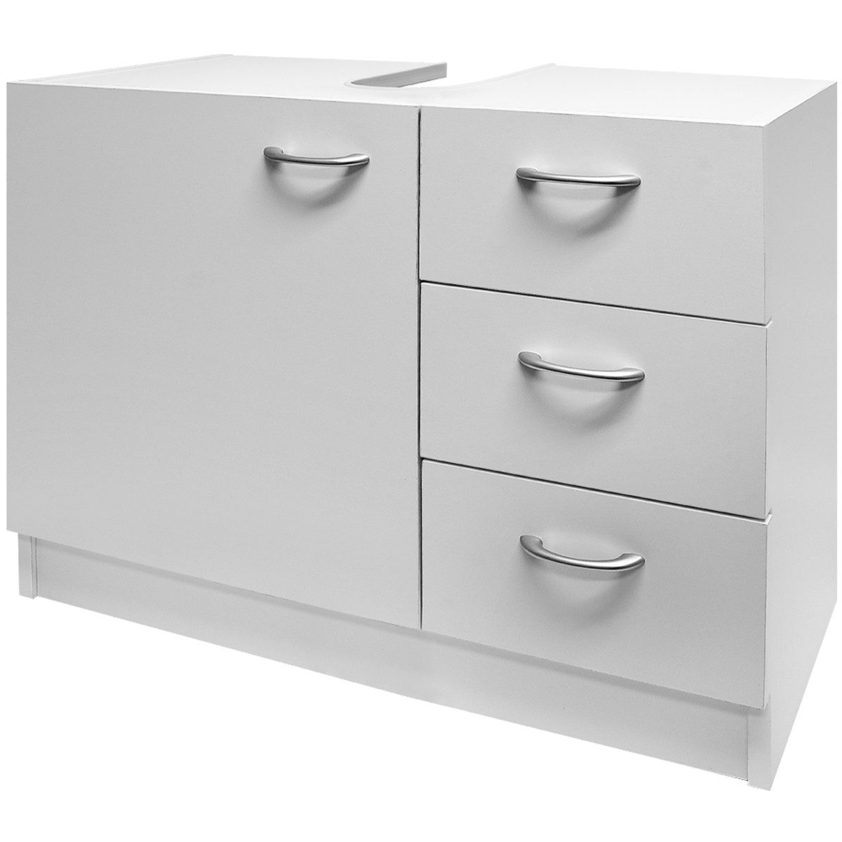 Casaria Waschbeckenunterschrank Neapel mit Schubladen 63cm Breit Waschbecken Unterschrank Badezimmer Stehend