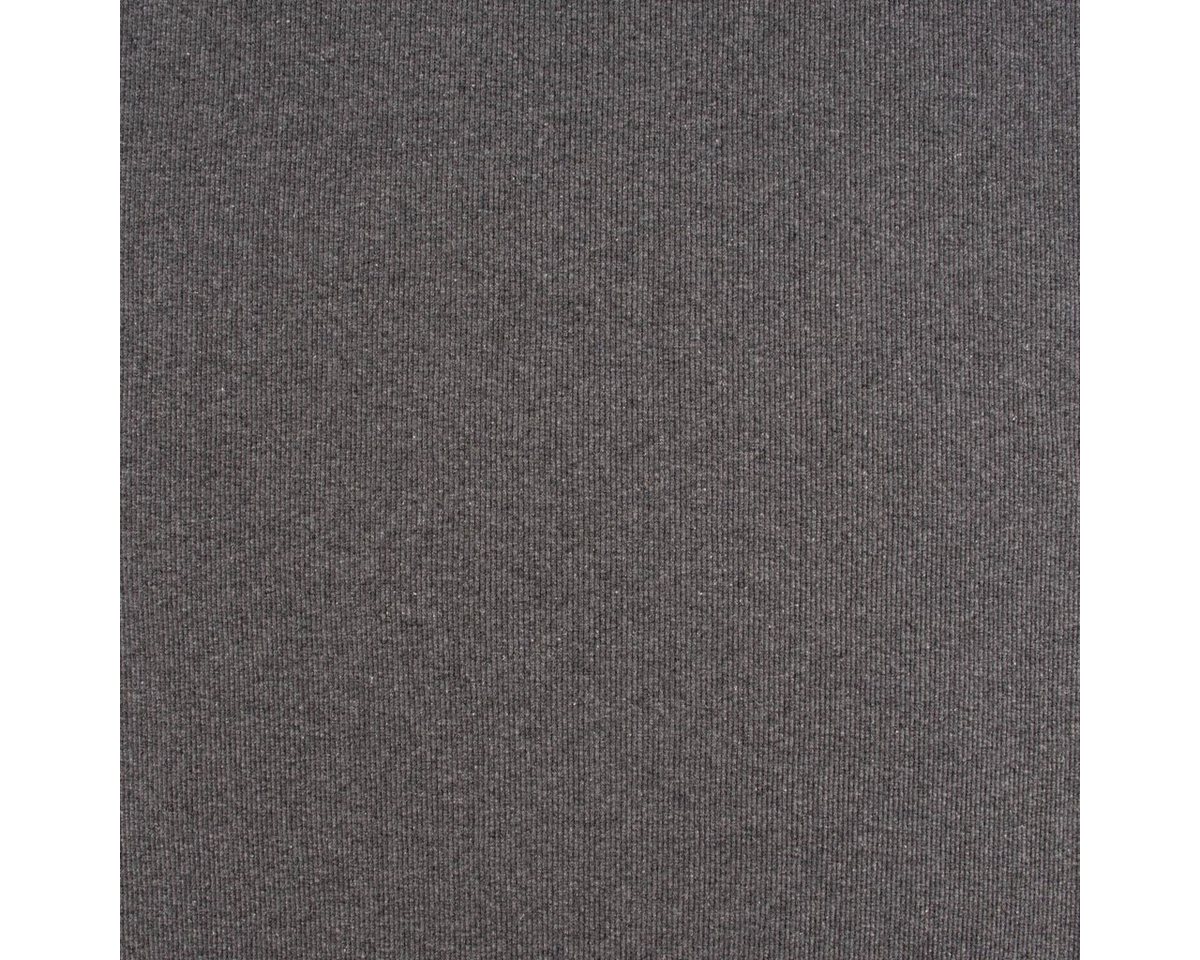 Thumbnail - SCHÖNER LEBEN. Stoff Strickschlauch Bündchenstoff gerippt grau meliert 35cm Breite, allergikergeeignet