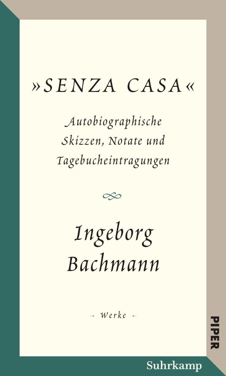 Salzburger Bachmann Edition / Ingeborg Bachmann, »Senza casa«. Autobiographische Skizzen, Notate und Tagebucheintragungen