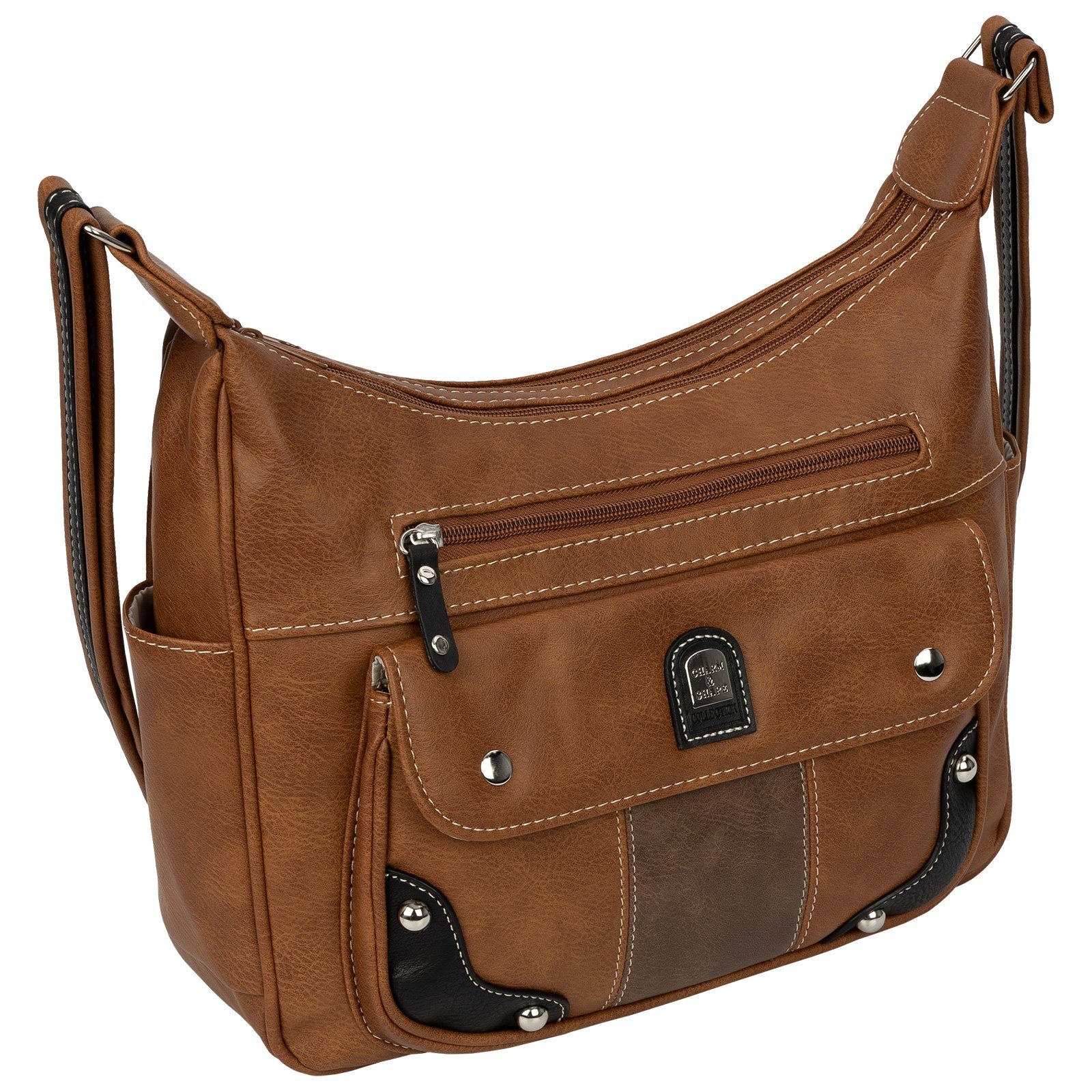 EAAKIE Umhängetasche Damen Tasche Schultertasche Umhängetasche Leder Optik Handtasche, als Schultertasche, Umhängetasche tragbar