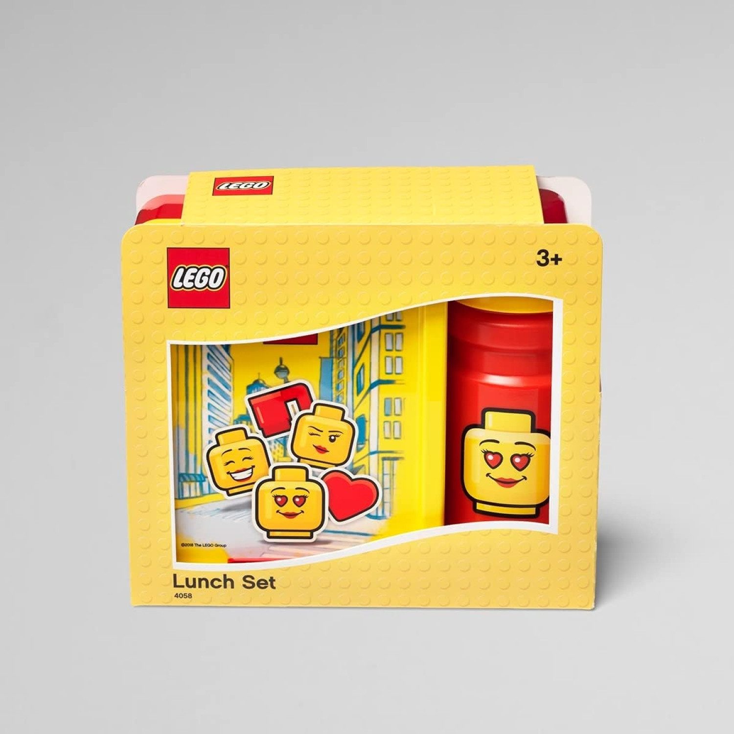 LEGO® kidswear Lunchbox Lunch-Set Trinkflasche + Brotdose Snackbox Pausenset Brotbox Rot / Gel, Polyprophylen (PP), (Spar-Set)