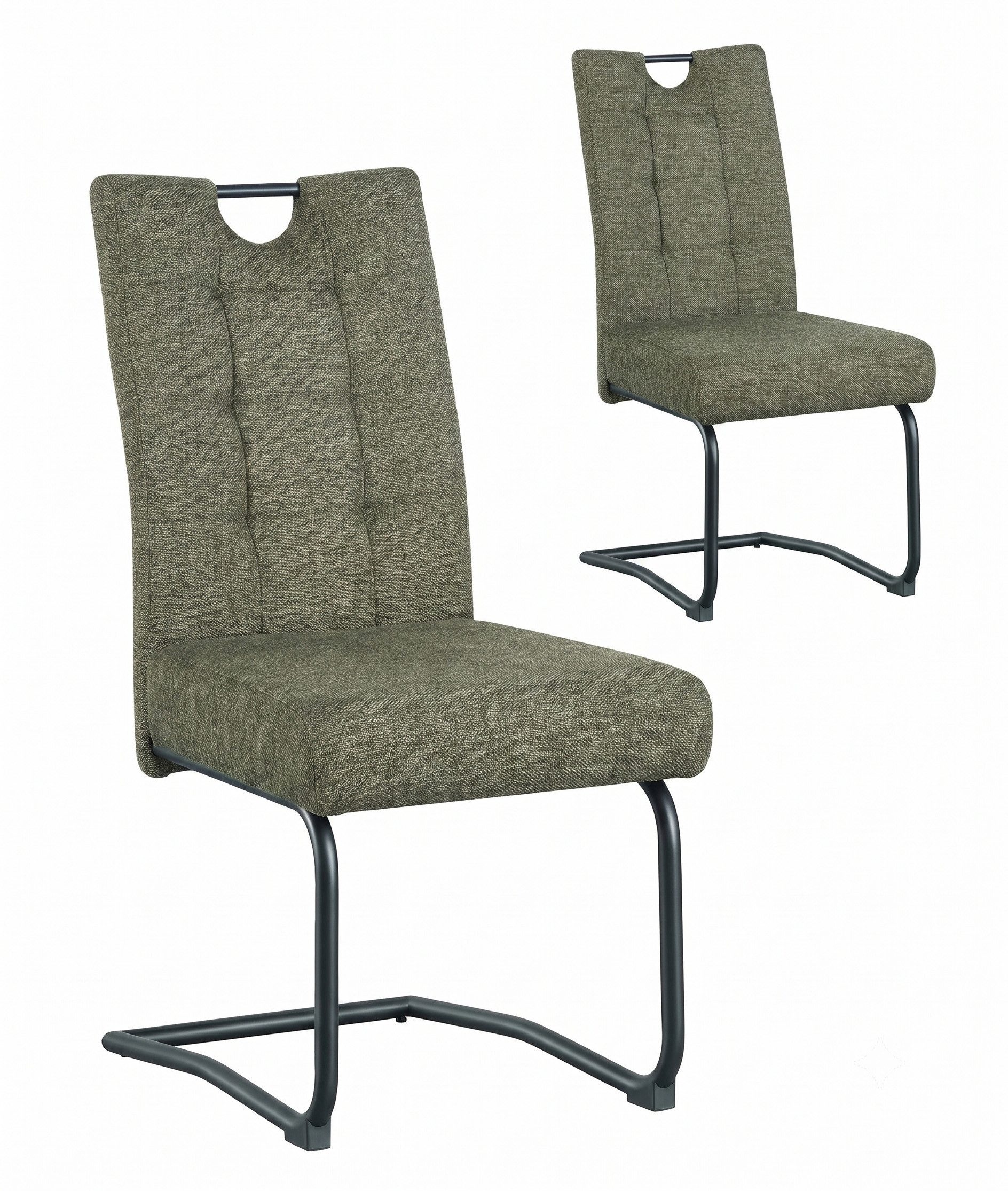 B&D home Freischwinger SOFIA (Set, 2 St), mit Taschenfederkern-Sitz und Griff, 140kg belastbar