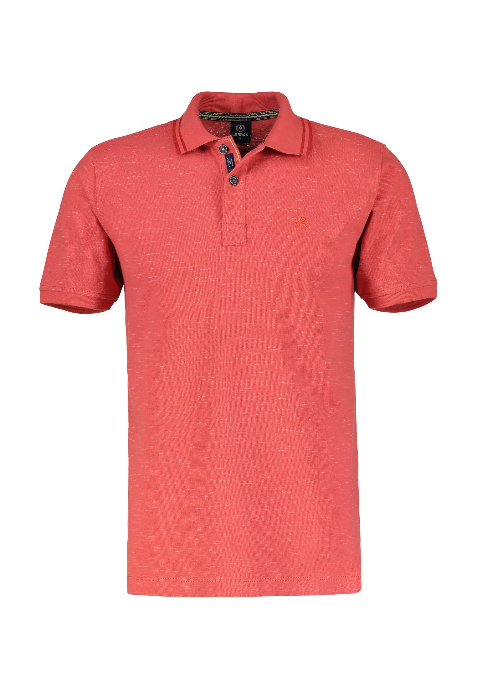 LERROS Poloshirt LERROS Poloshirt in HIBISCUS Two-Tone-Piqué RED