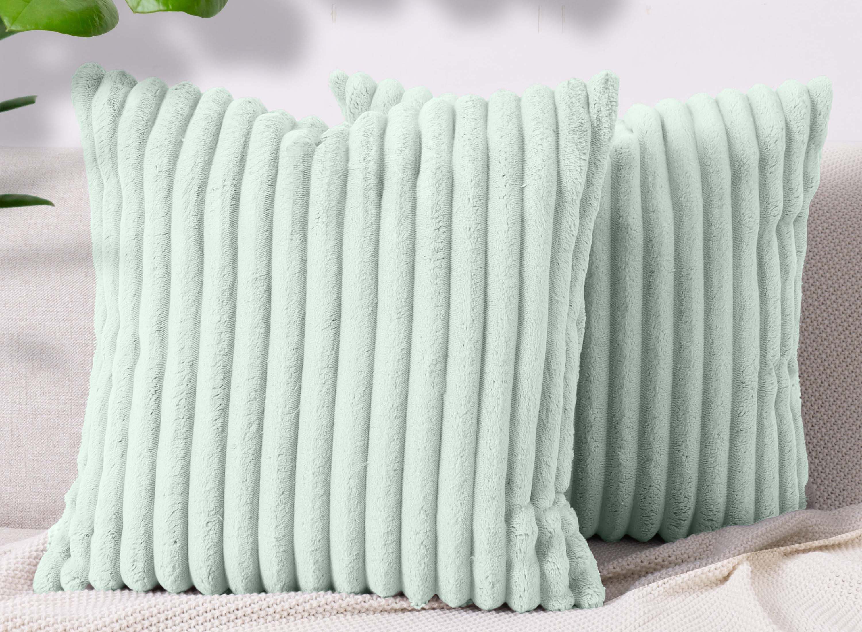 Amilian Dekokissen Sofakissen Couchkissen 2er Set Zierkissen mit Kissenfüllung, (2 Stück), 40x40 cm, Dekokissen mit Füllung und Bezug, Wohnkissen