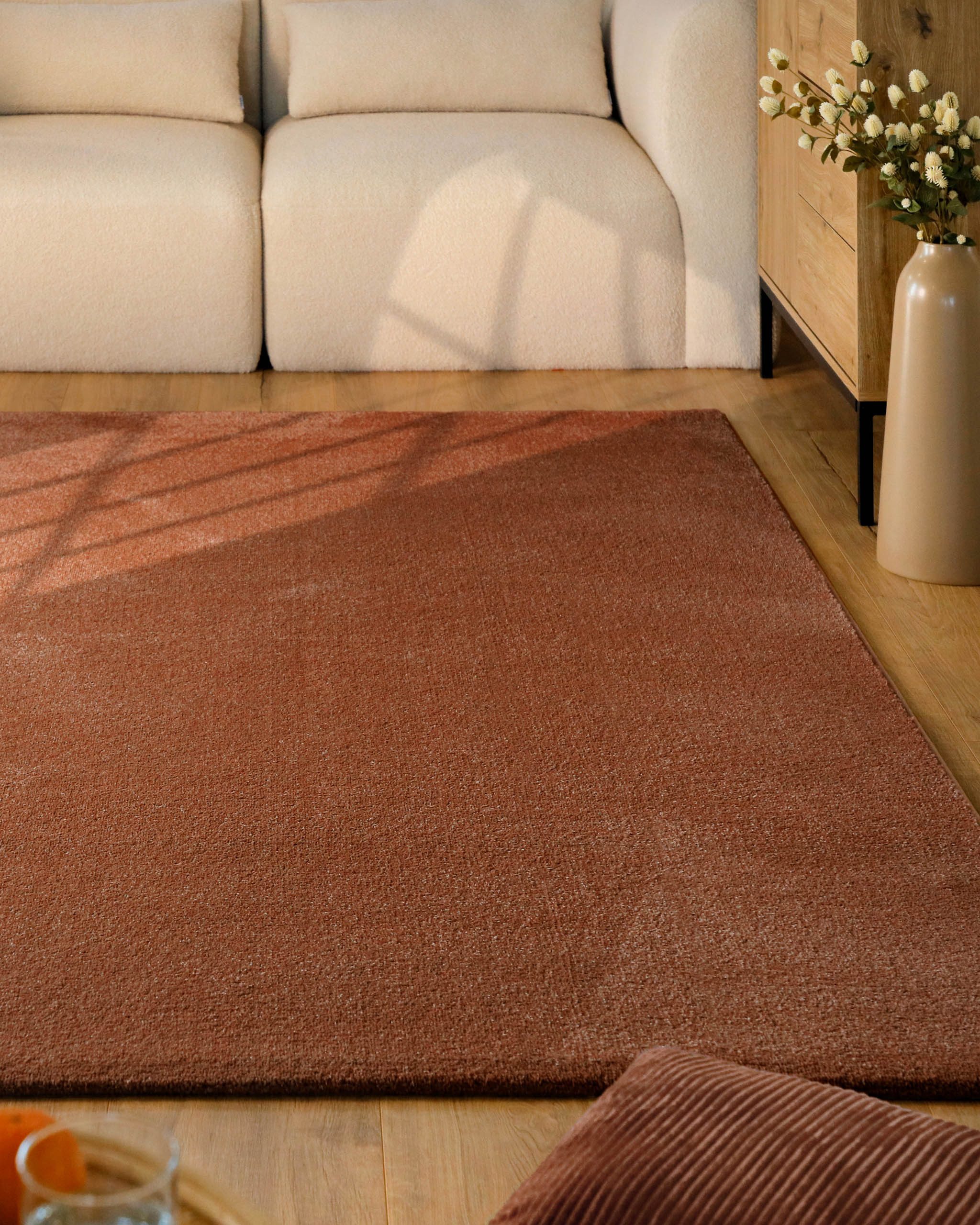 Esprit Teppich Vegas - ESPRIT Kollektion, rechteckig, Höhe: 15 mm, Kurzflor, uni, gewebt, pflegeleicht, formstabil, für Fußbodenheizung