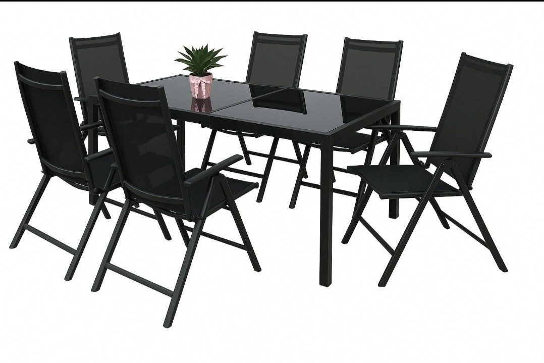 BruKa Gartentisch Sitzgruppe POETTO 6 Personen günstig online kaufen