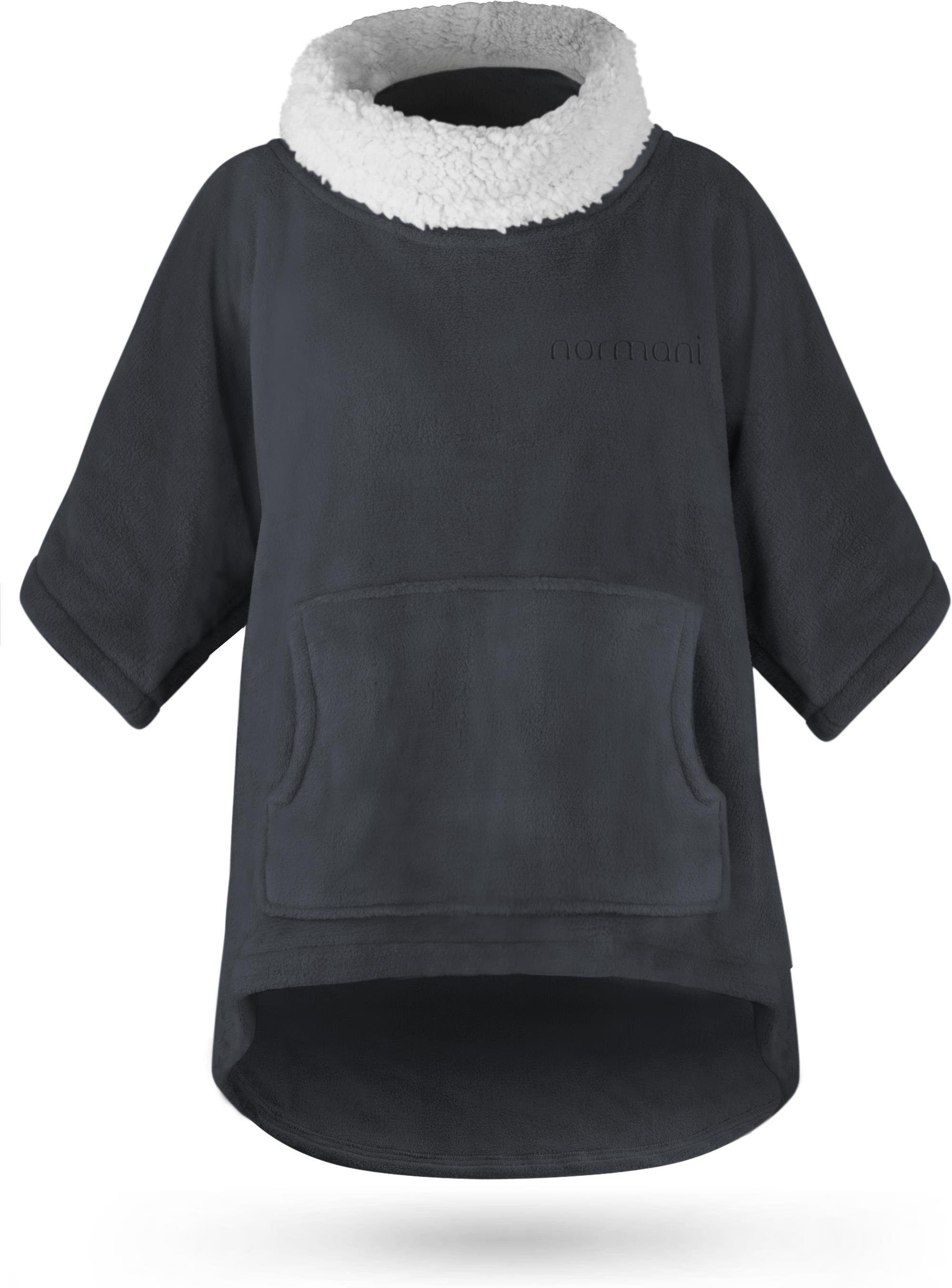 normani Fleecepullover Oversize Pullover Merlo Kuscheliger Home-Pulli mit R günstig online kaufen