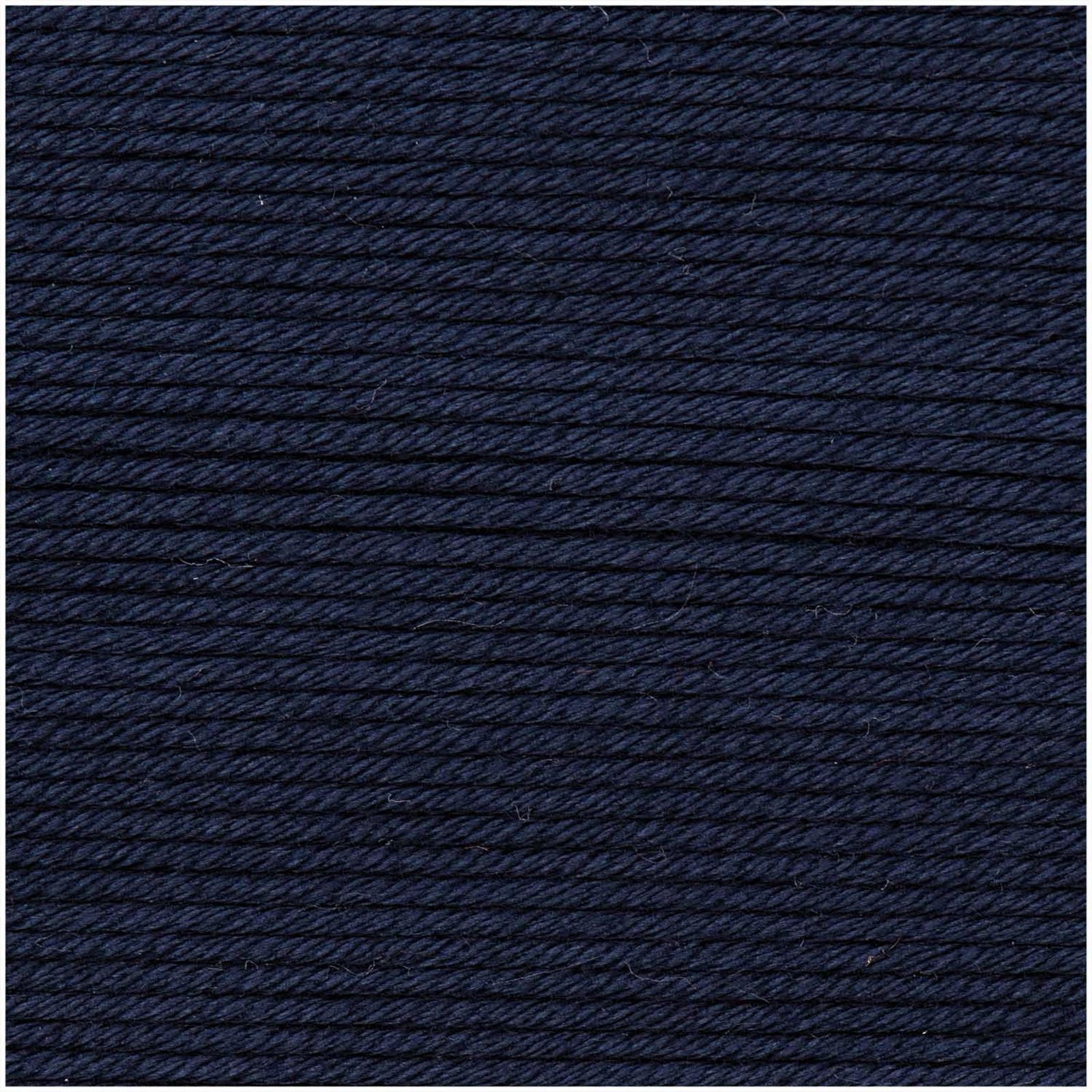 Rico Design Rico Design Essentials Cotton dk Wolle 50g Farbe 38 Marine Häkelwolle