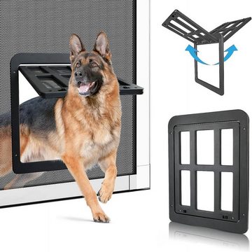 Fivejoy Haustierklappe Hundeklappe Katzenklappe für Fliegengittertür Fenster (34cm*44cm)