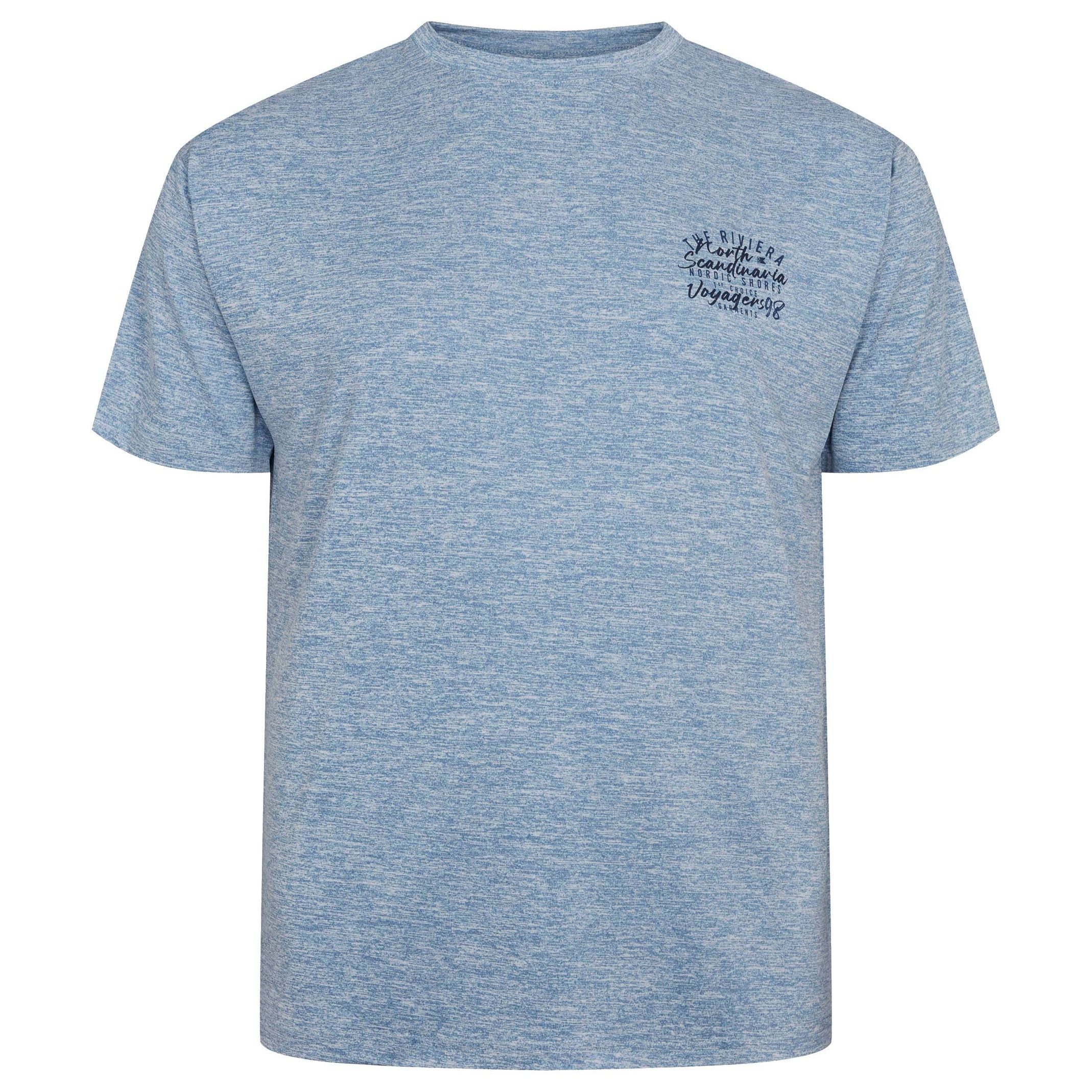 north 56 4 Funktionsshirt Übergrößen Shirt mit "Cool Effekt" von North 56°4 in blau melange