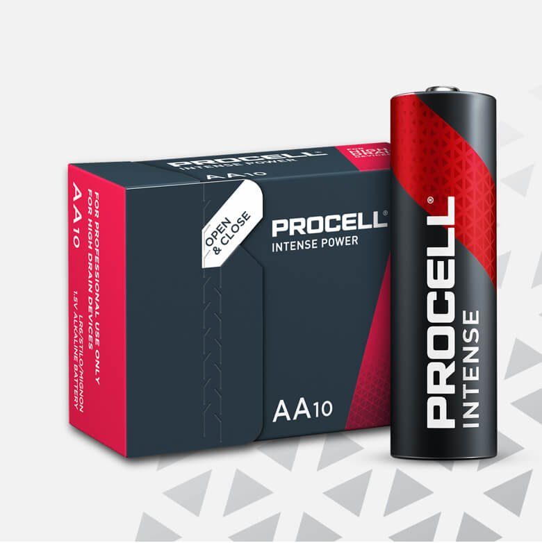 Duracell Procell Intense Mignon/AA/LR06 Batterie, LR06 (1,5 V, 10 St), 1.5V