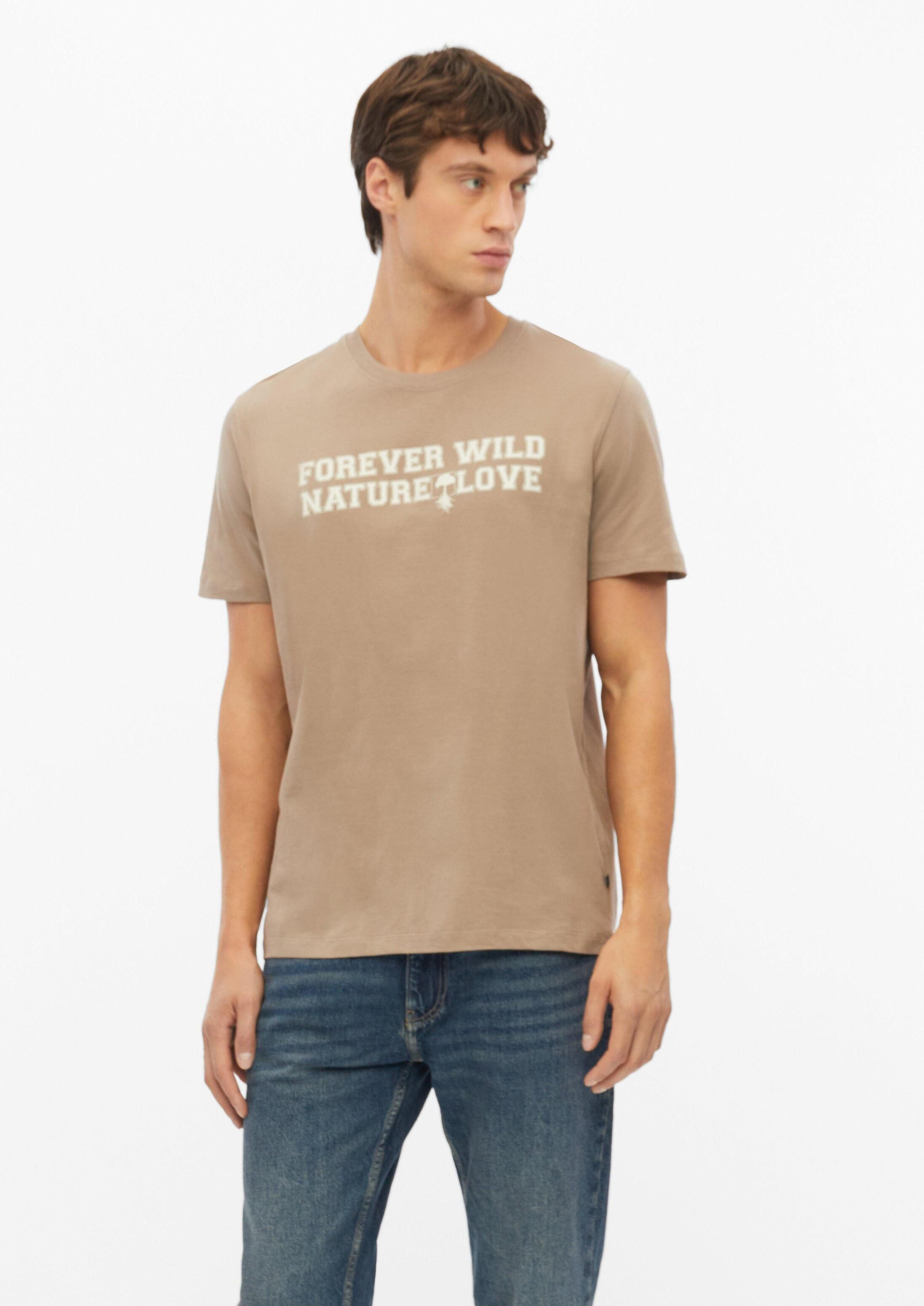 s.Oliver Kurzarmshirt T-Shirt T-Shirt mit Frontprint aus 100% Baumwolle