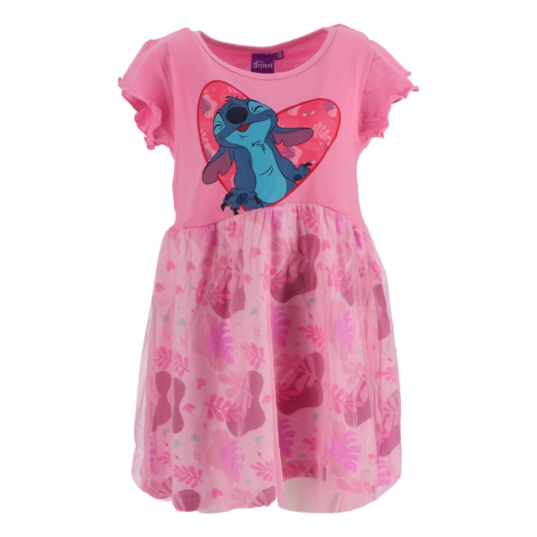 Lilo & Stitch Midikleid Kinderkleid Pink Mädchen Kleid