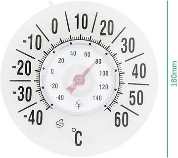 Silberstern Fensterthermometer Innen- und Außenthermometer überwachen die Wetterbedingungen, Batterieloses Thermometer, Messung der Umgebungstemperatur
