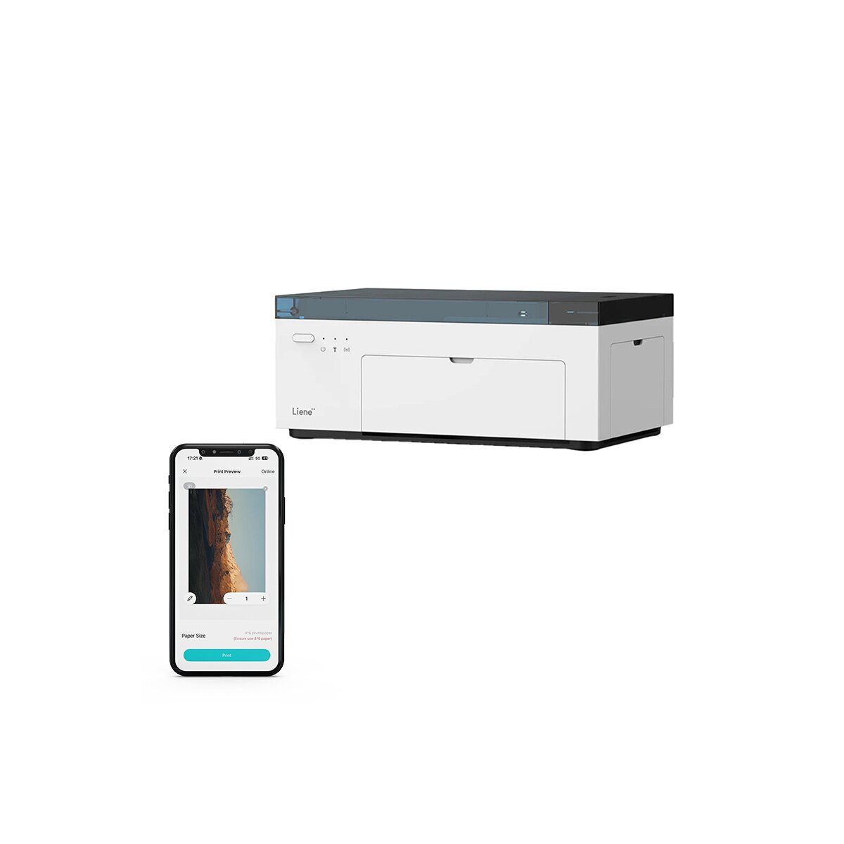 Liene Liene Amber M100 Fotodrucker 4x6 tragbar Bluetooth Fotodrucker