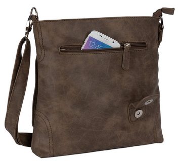 BAG STREET Umhängetasche Bag Street Damentasche Umhängetasche Handtasche Schultertasche T0104, als Schultertasche, Umhängetasche tragbar