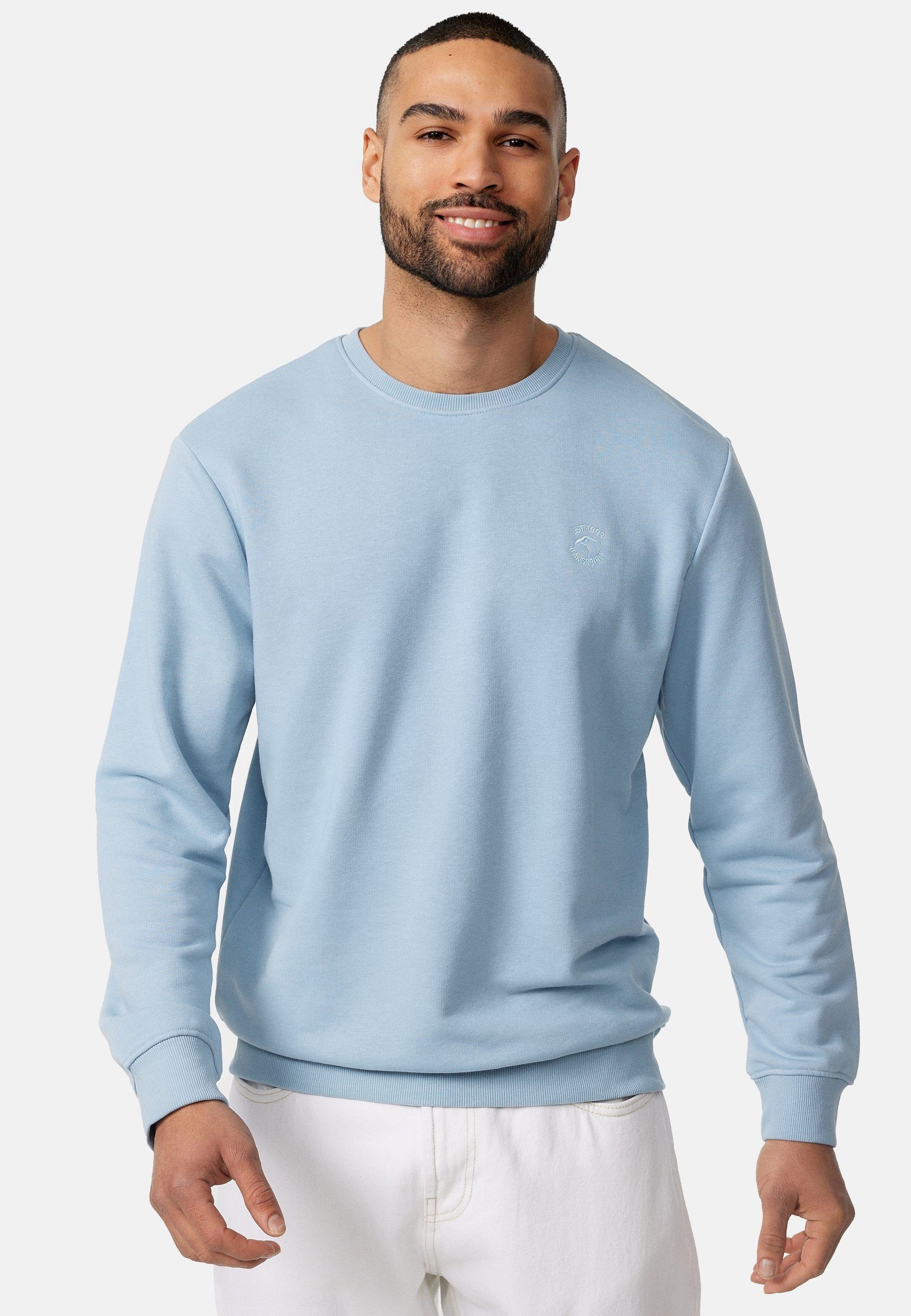 Indicode Sweater Holt Blue Wave