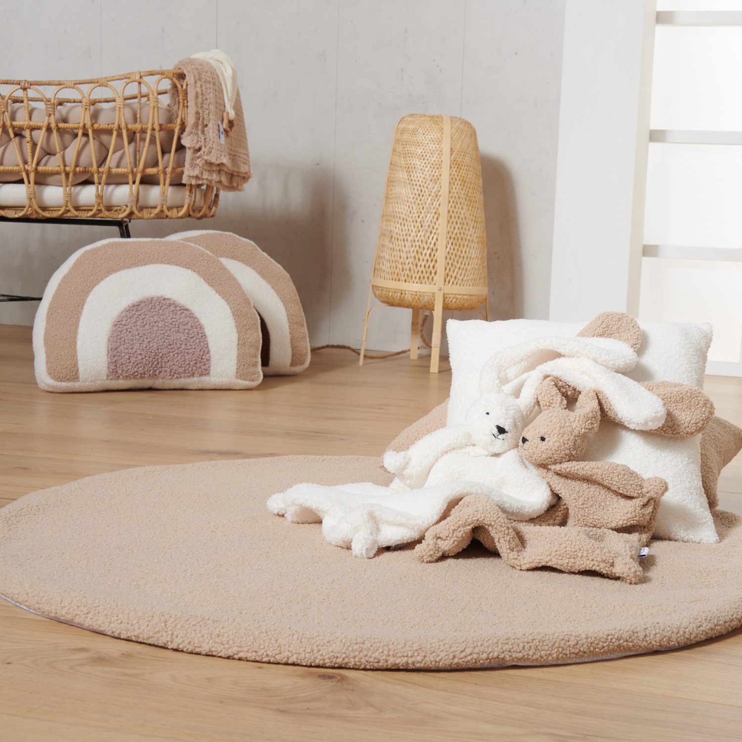 Nordic Coast Company Zierkissen, Regenbogenkissen, Dekokissen Kinderzimmer, Kinderkissen, Babykissen