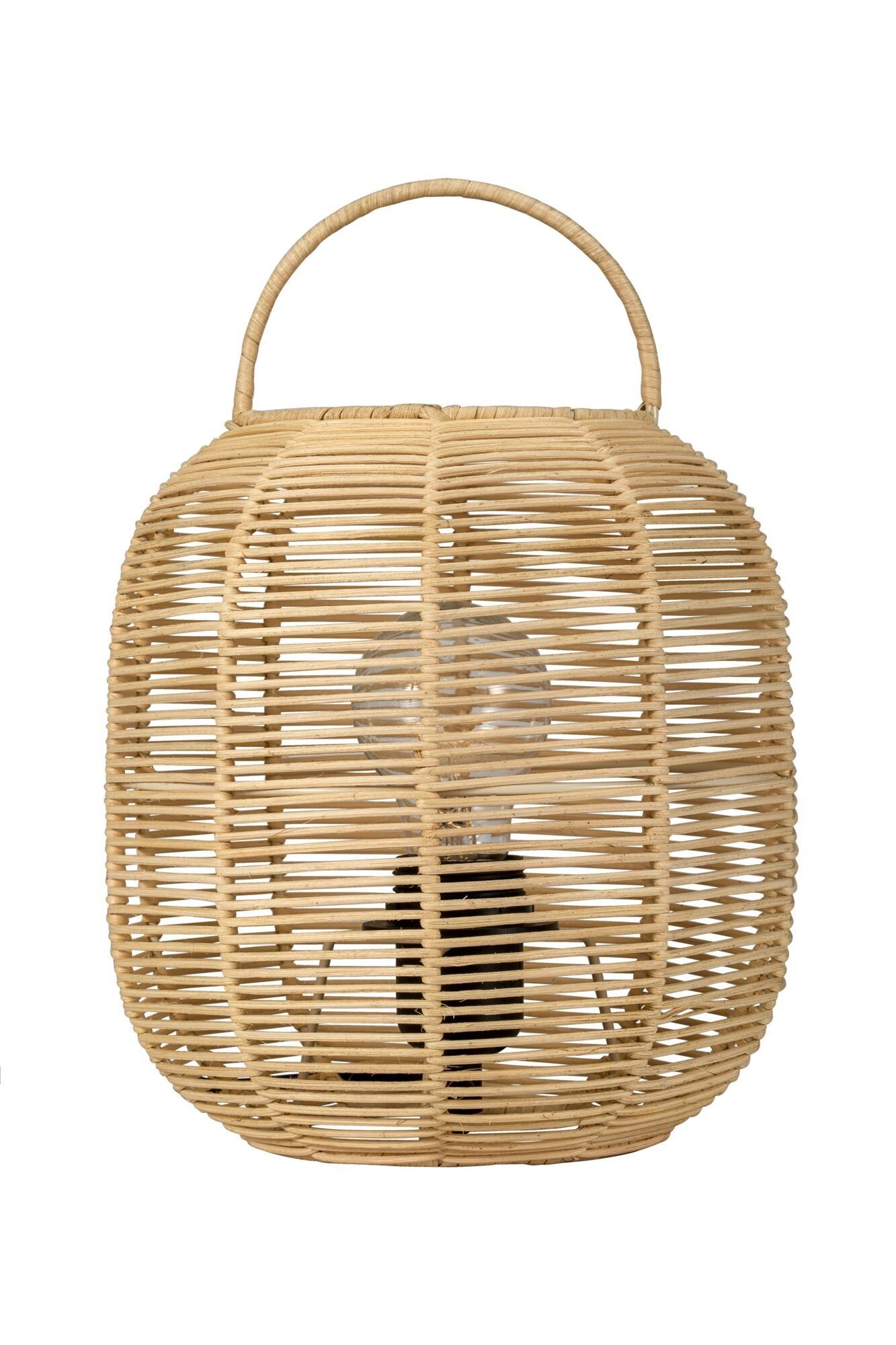 Pauleen Tischleuchte Boho Glow max20W Beige/Weiß 230V Metall/Rattan, ohne Leuchtmittel, E27