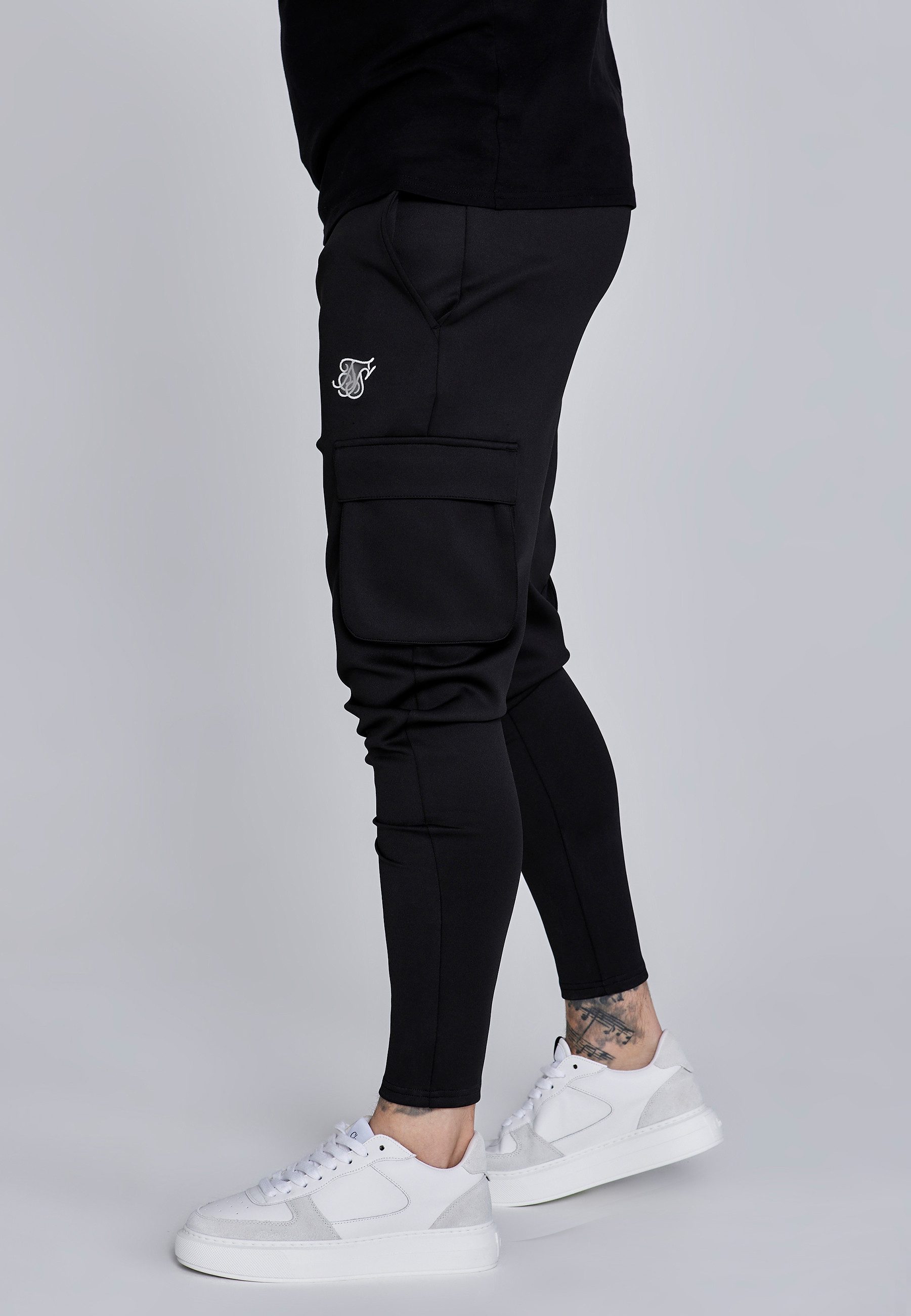 Siksilk Jogger Pants SikSilk Herren Essentials Poly Cargohose günstig online kaufen