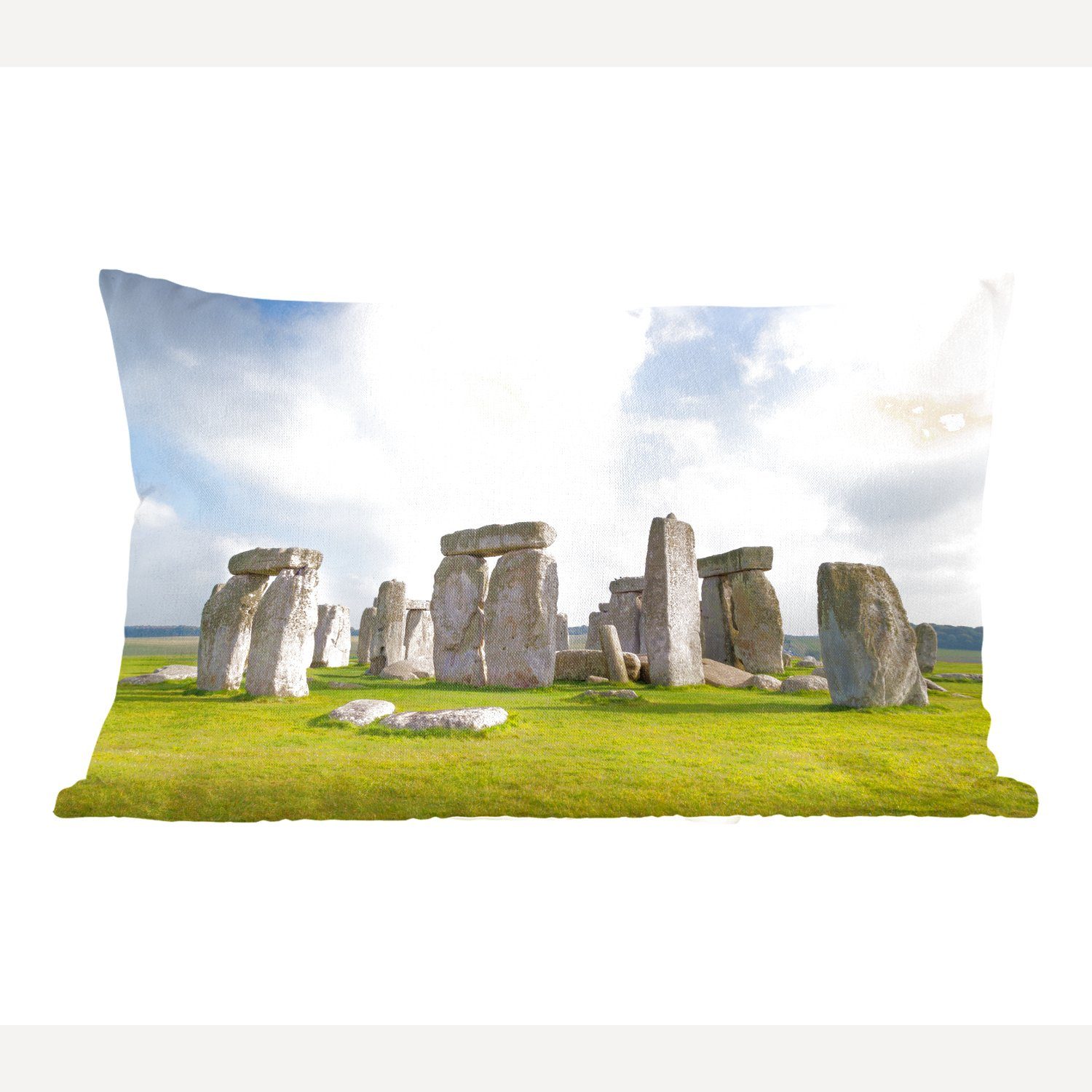 MuchoWow Dekokissen Stonehenge in England, Wohzimmer Dekoration, Zierkissen, Dekokissen mit Füllung, Schlafzimmer