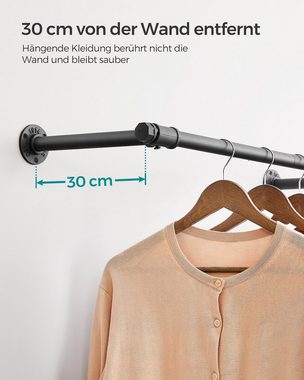SONGMICS Kleiderstange (1 St), Kleiderständer für die Wand, 60 kg Belastbarkeit