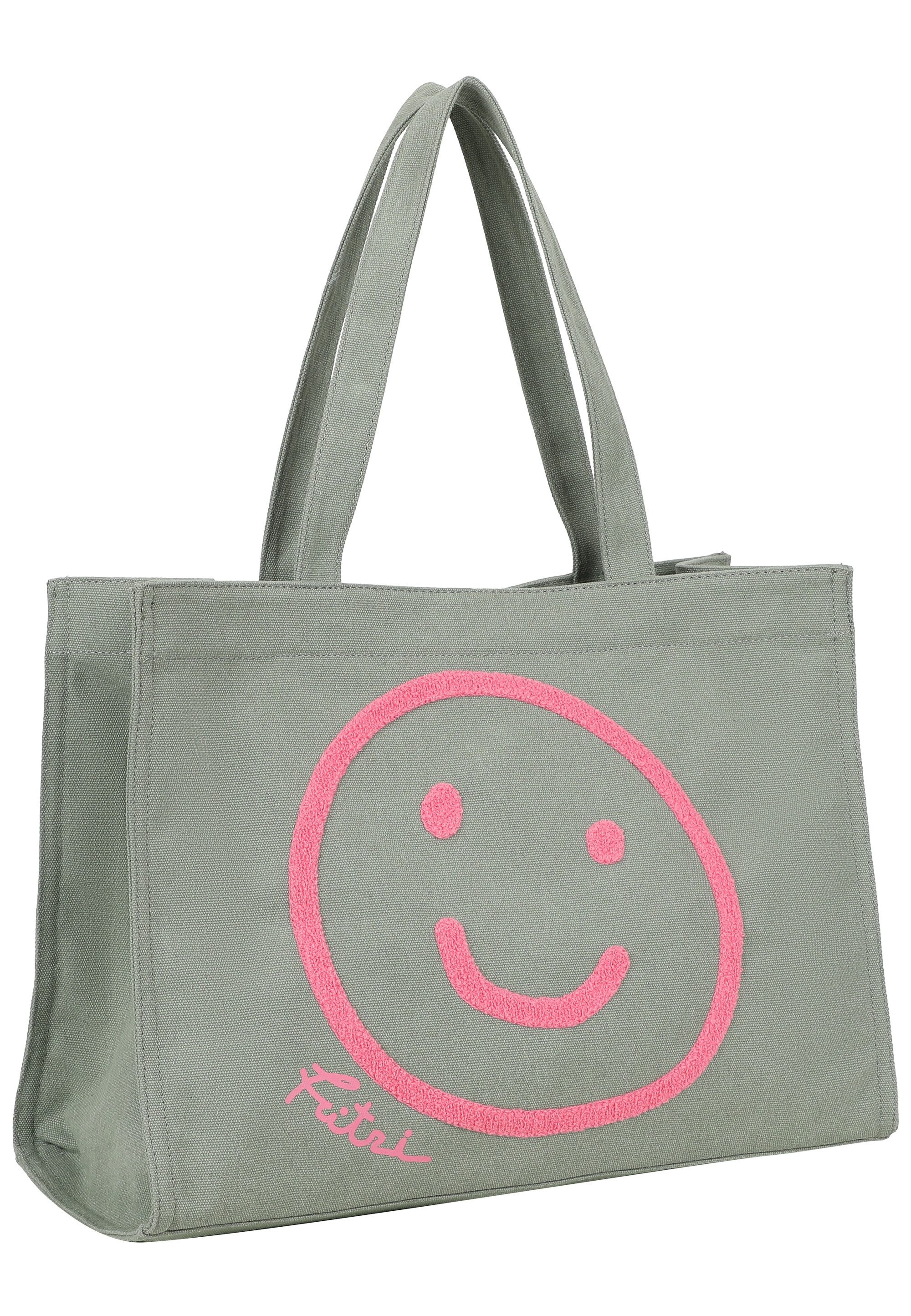 Fritzi aus Preußen Henkeltasche Easy01 Limited Smile, mit tollem Smiley-Print