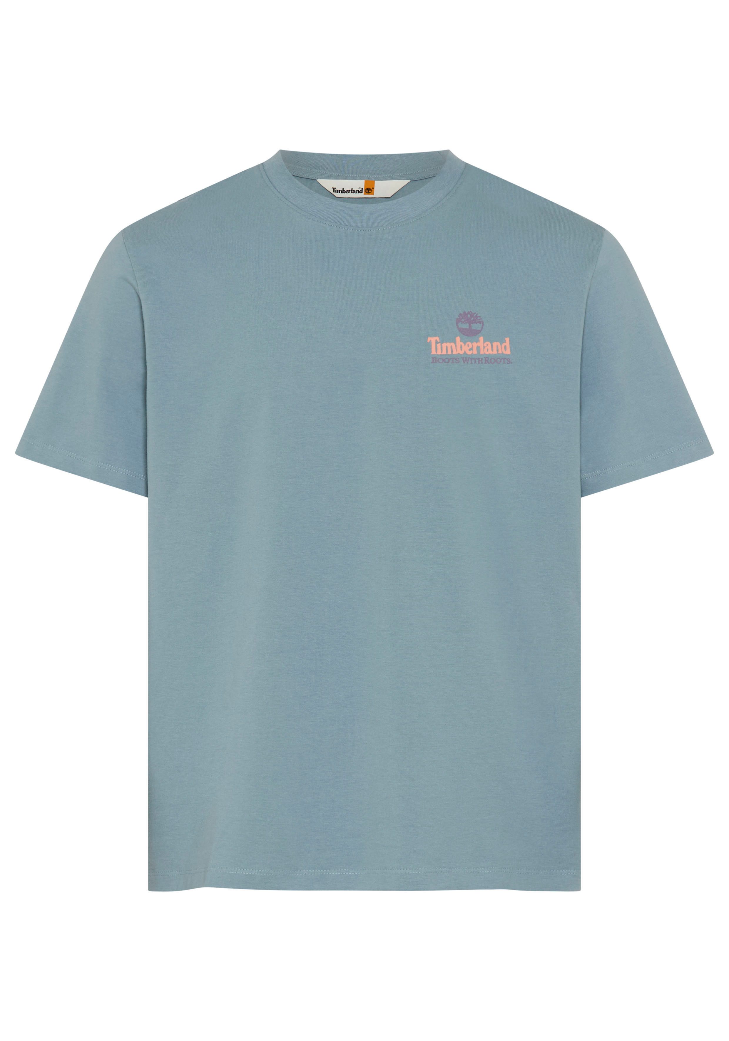 Timberland T-Shirt Illustrated Tree Logo Back Graphic mit Baumwolle, Kurzarmdesign